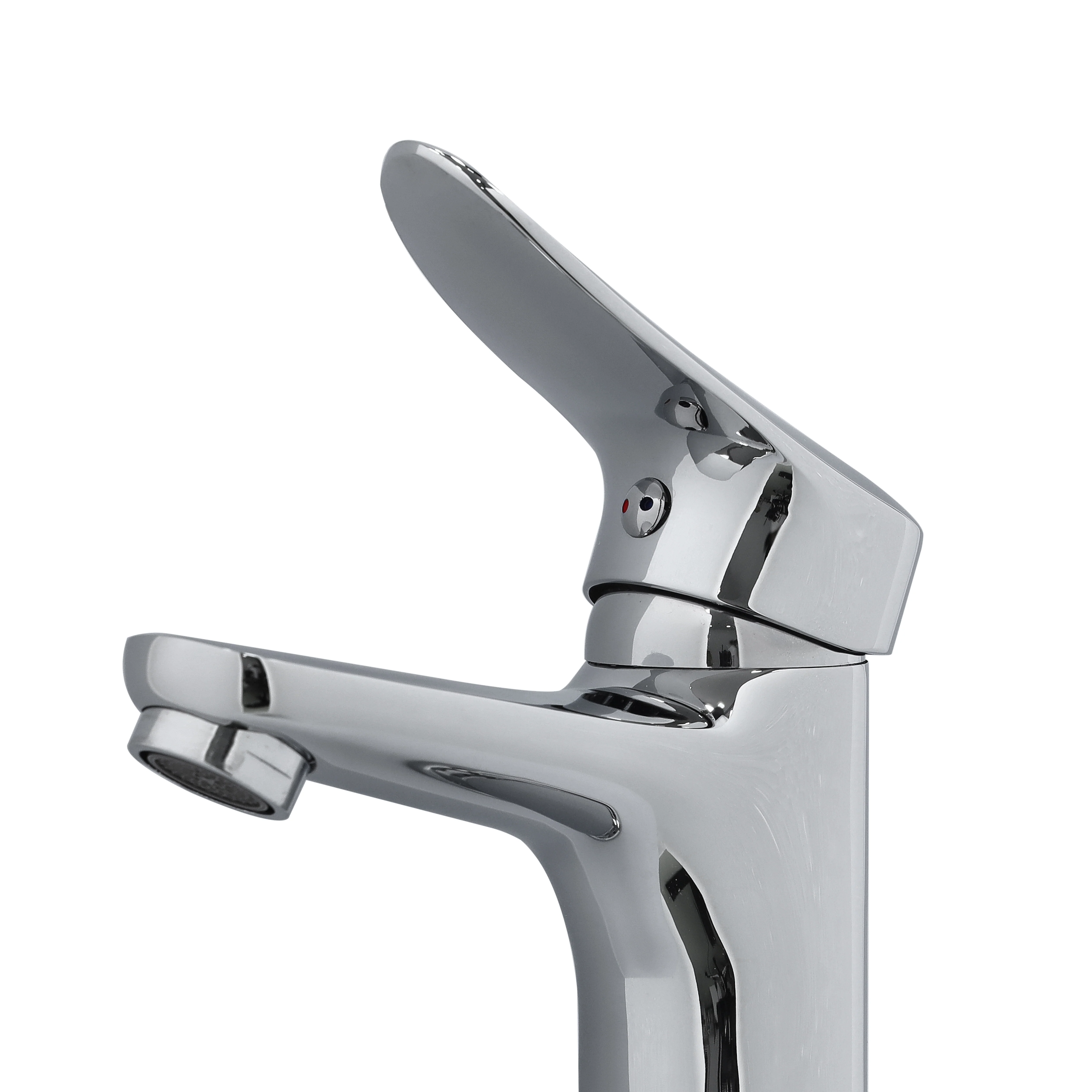 Geepas GSW61093 Single Lever Wash Basin Mixer | Solid Brass Body | Chrome Finish | Ceramic Disc Cartridge | Deck Mounted Bathroom Faucet |Perfect For  Modern Homes - Image 3