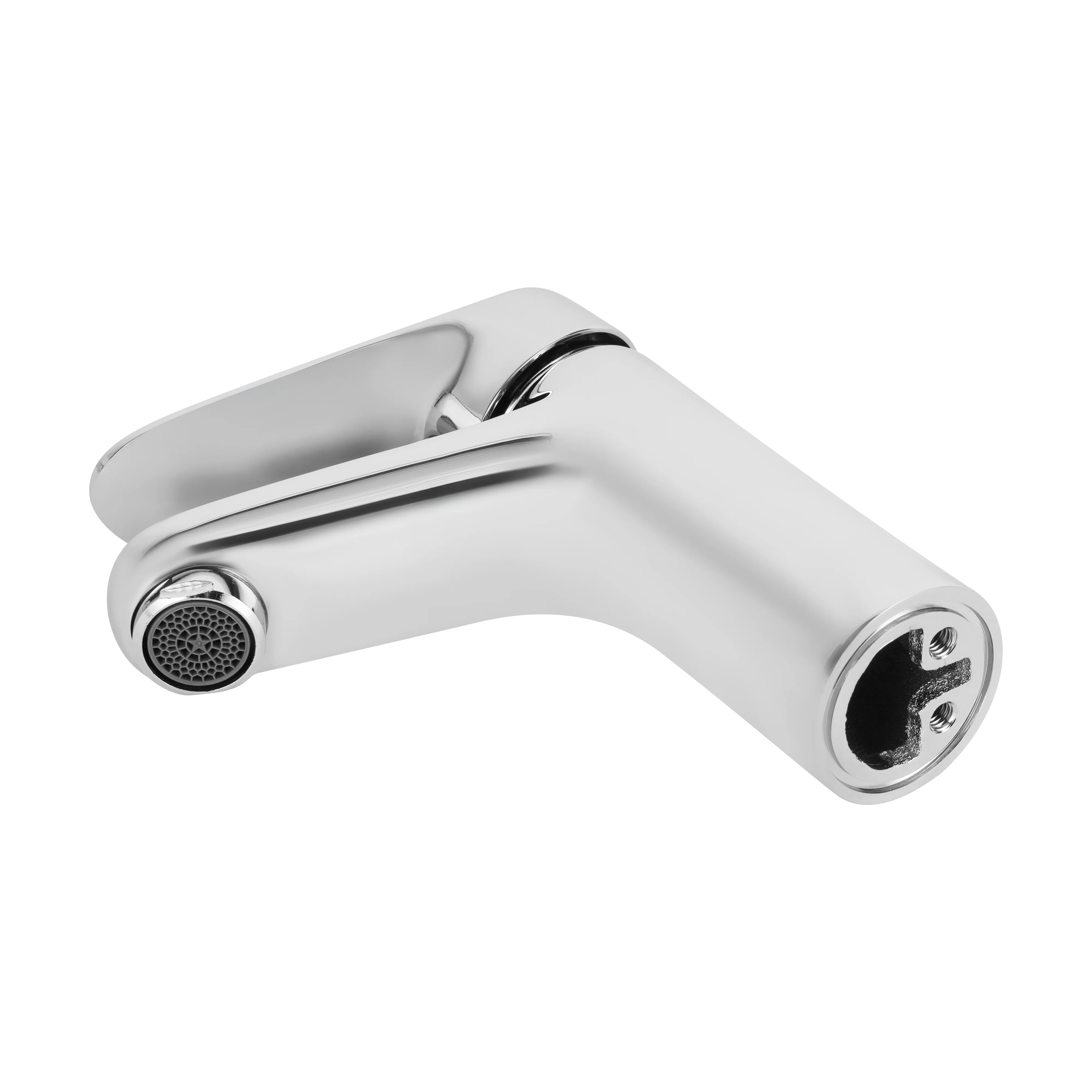 Geepas GSW61093 Single Lever Wash Basin Mixer | Solid Brass Body | Chrome Finish | Ceramic Disc Cartridge | Deck Mounted Bathroom Faucet |Perfect For  Modern Homes - Image 4