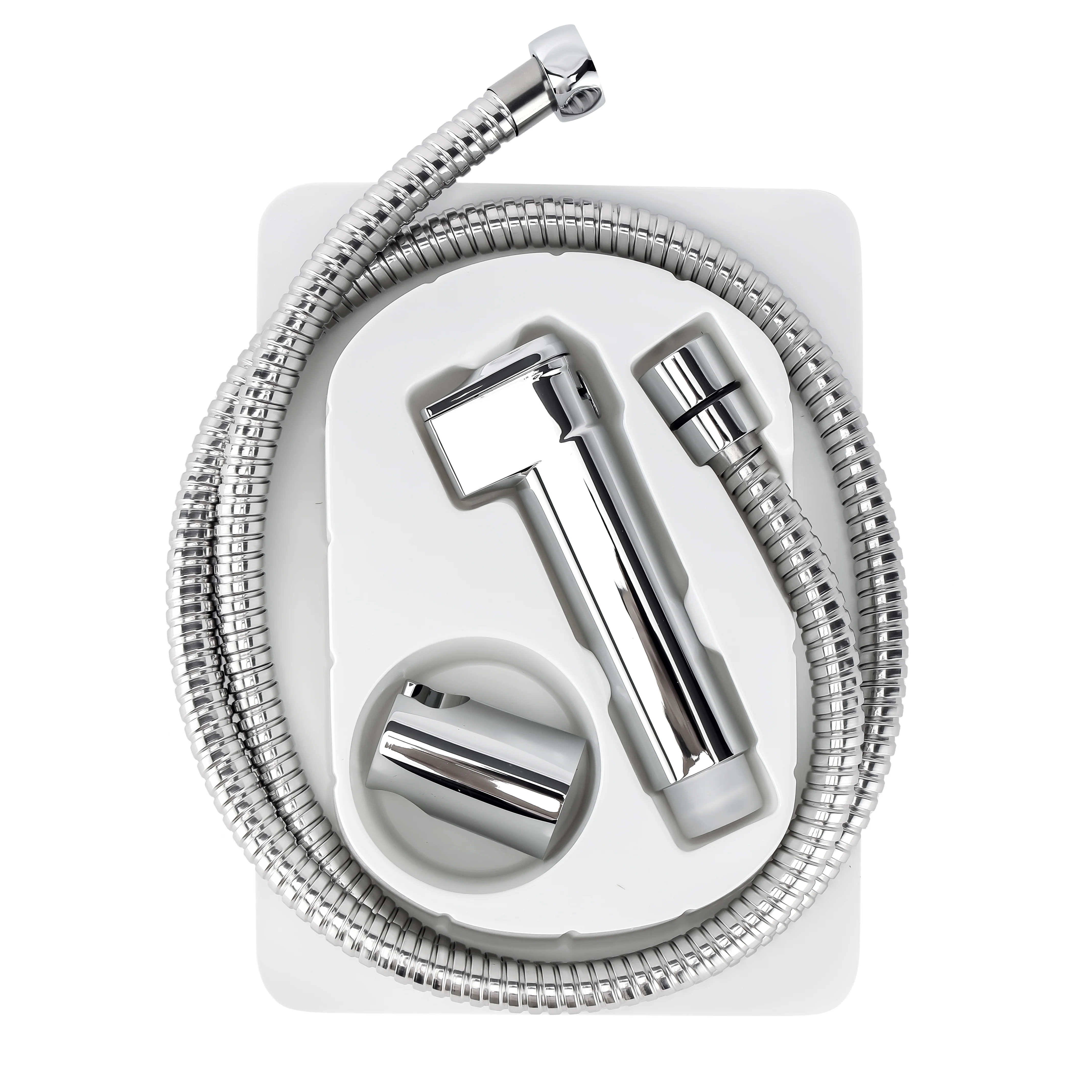 Geepas Juno Shattaf Set- GSW61127| Soft Spray Non-Stop Water Jet with Easy Switch On| High-Quality ABS Material, G1/2" Thread| 60-Degrees Celsius| For Bathroom Use|Silver - Image 5