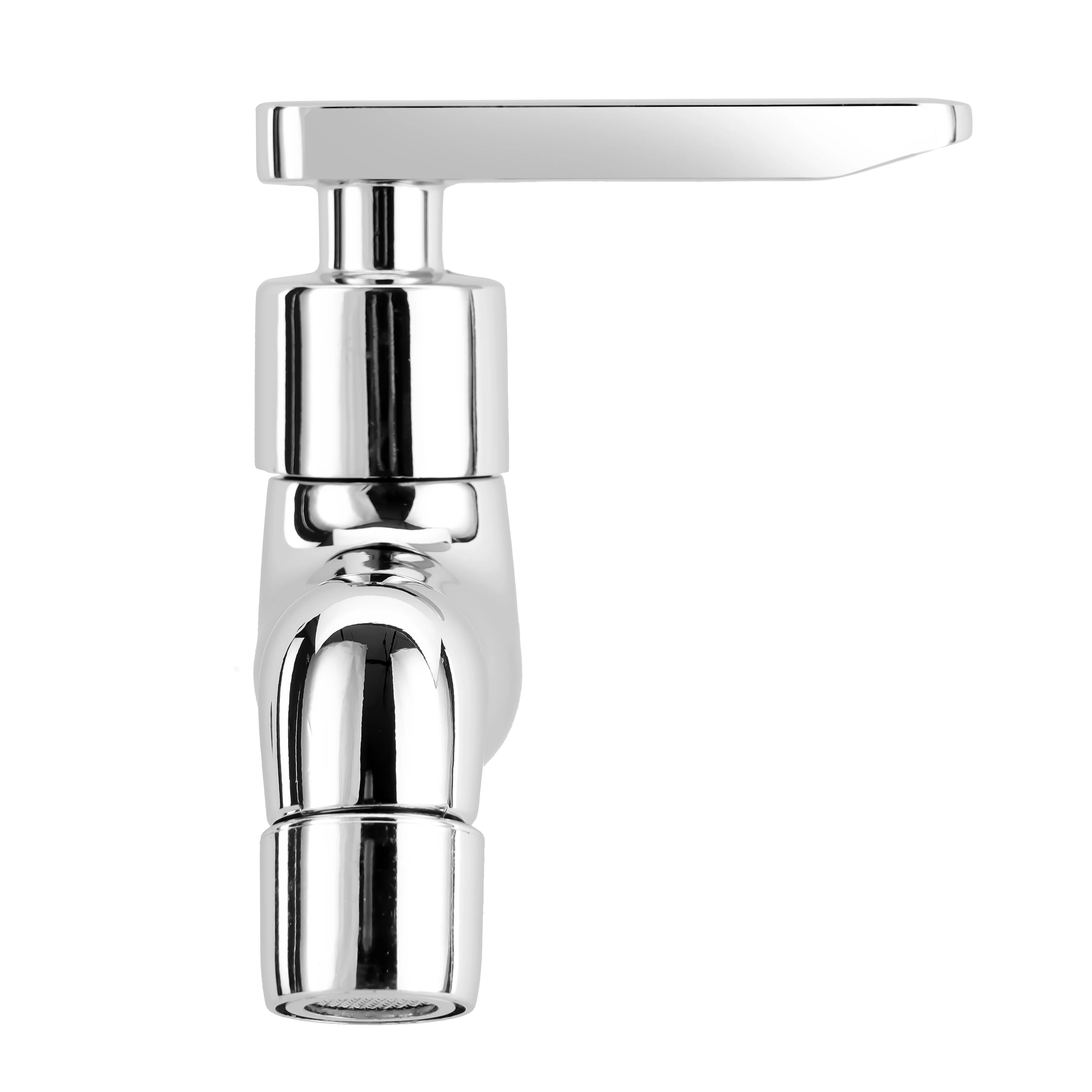 Geepas Wall Mounted Tap GSW61142 | Single Hole Bathroom & Lavatory Tap, Durable Brass with Chrome Finish, Ceramic Cartridge, Leak-Proof Solid Lever Handle,1 Year Warranty - Image 4