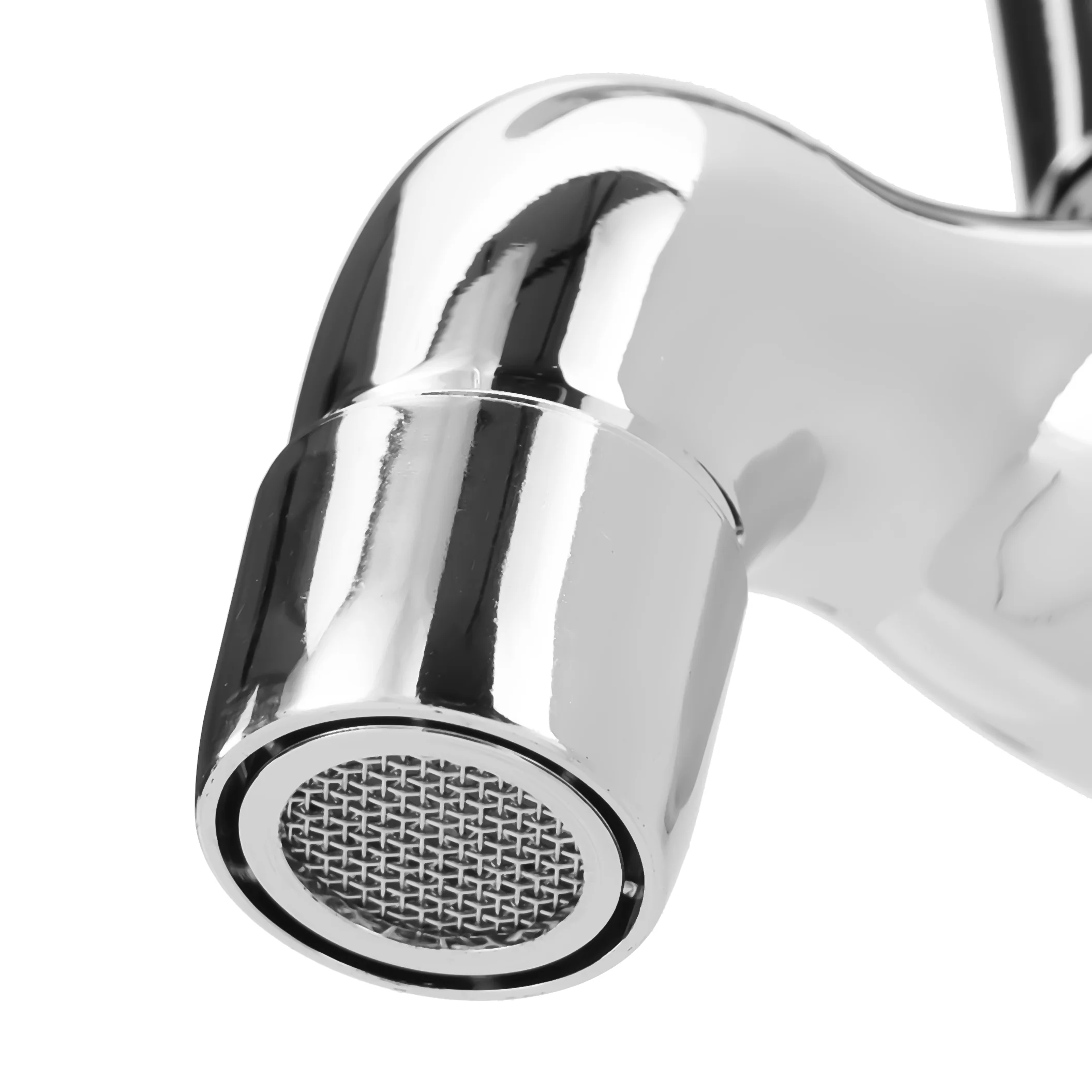 Geepas Wall Mounted Tap GSW61142 | Single Hole Bathroom & Lavatory Tap, Durable Brass with Chrome Finish, Ceramic Cartridge, Leak-Proof Solid Lever Handle,1 Year Warranty - Image 5