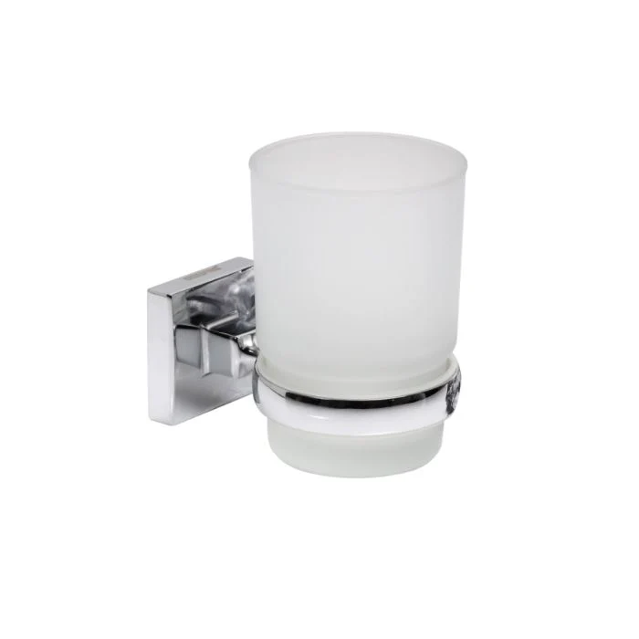 Geepas GSW61704 Stainless Steel Bath Accessories Set | Towel Bar | Ring | Robe Hook| Soap Holder | Tumbler | Toilet Paper Holder & Glass Shelf for Modern Bathrooms - Image 3