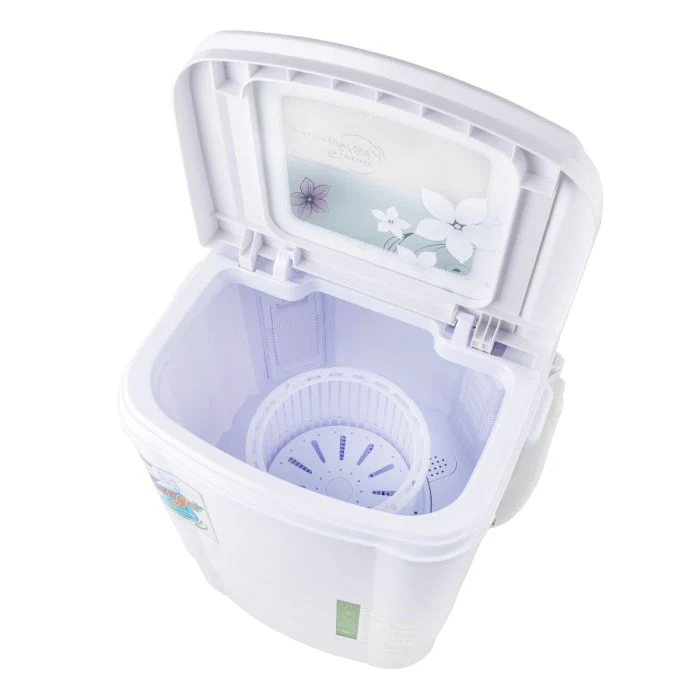 Geepas GSWM18040 Semi Automatic Washing Machine | 3.5kg Capacity| 250W Wash Power| Tempered Glass Cover | 2-in-1 Wash & Spin Function | High Spin Speed| 1-Year Warranty - Image 4