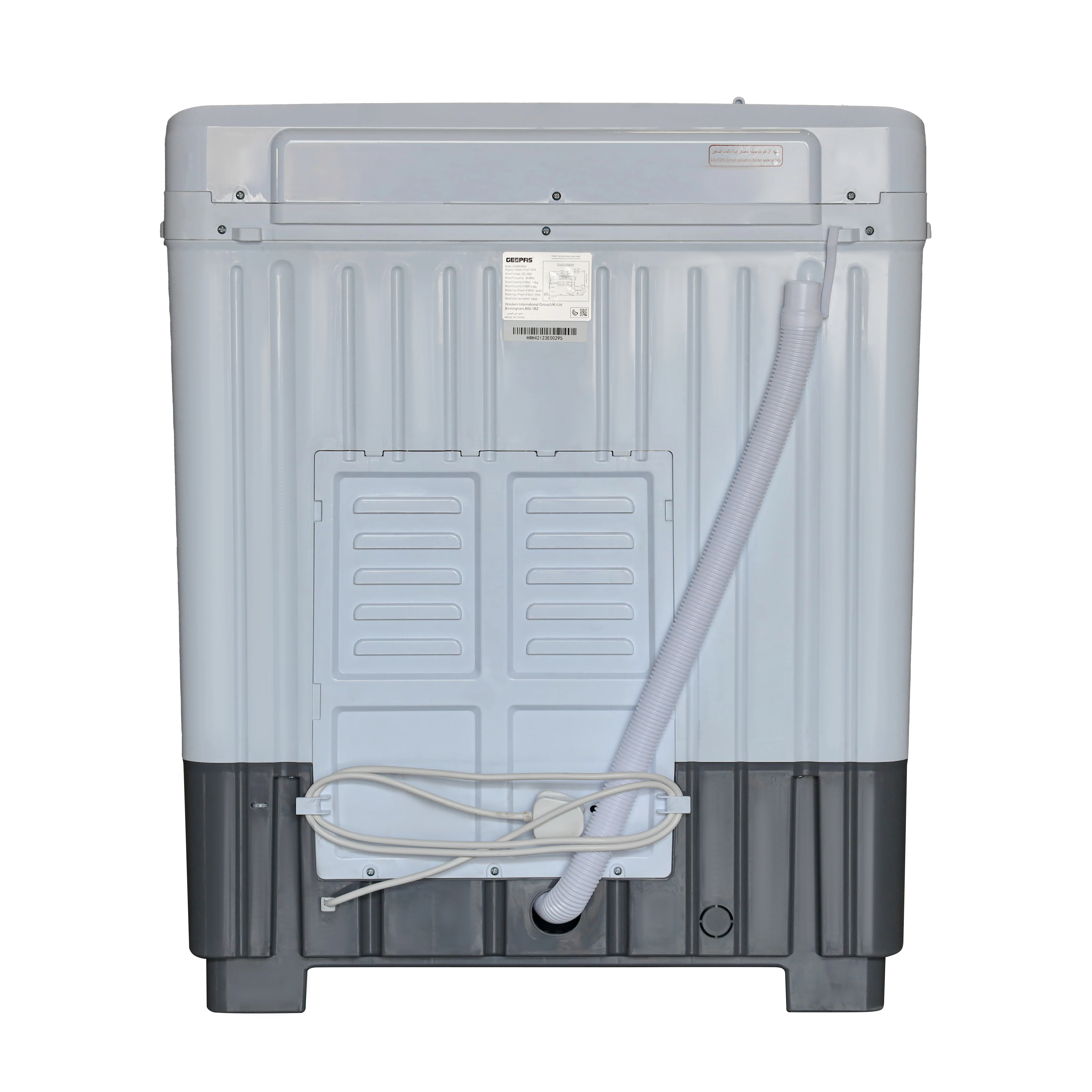 Geepas GSWM18042 Twin Tub Washing Machine | 9kg Wash Capacity with Big Pulsator | Air Dry Function | Magic Filter | Transparent Top Lid and IPX4 Water Protection - Image 5