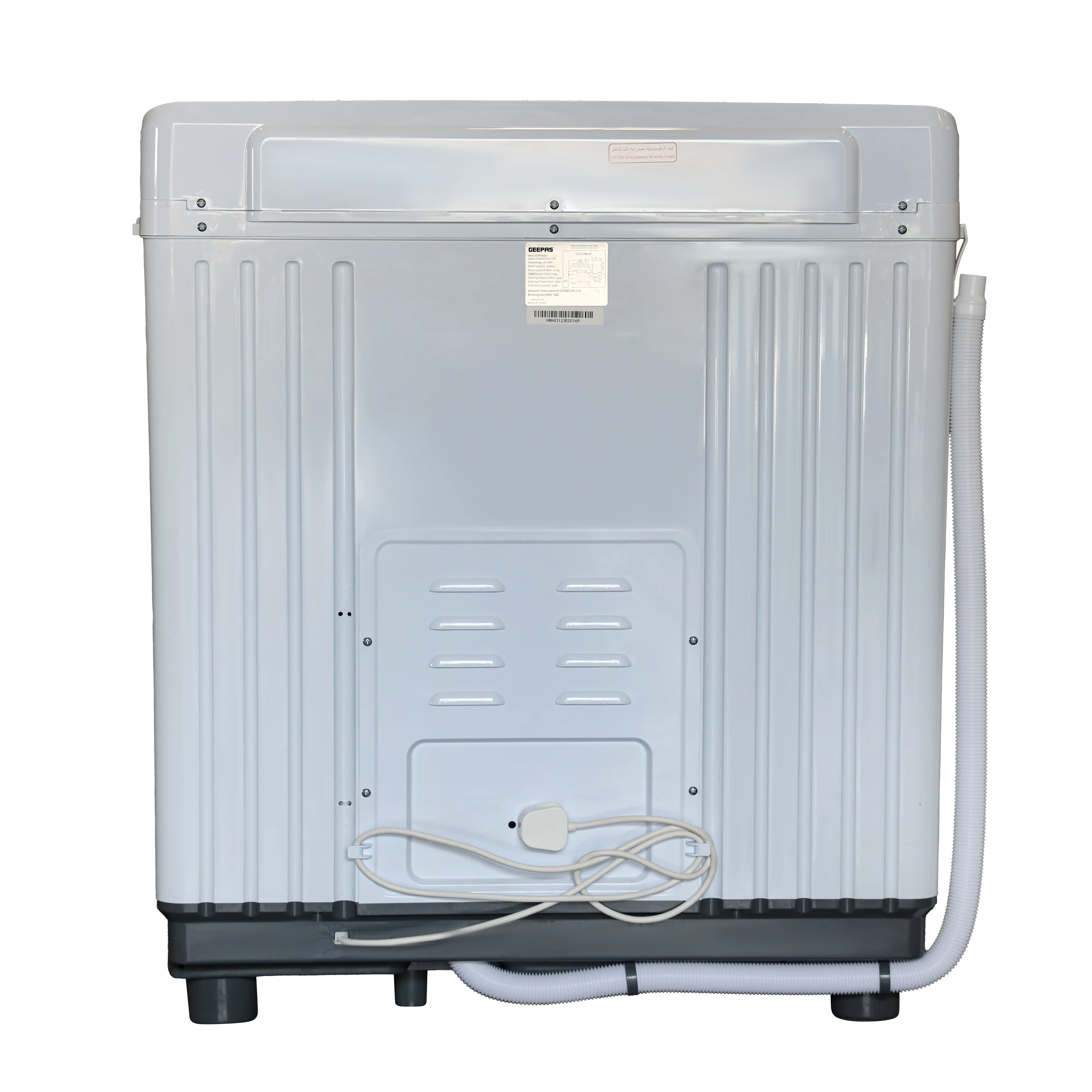 Geepas GSWM18043 Twin Tub Washing Machine | 12kg Wash Capacity with Big Pulsator |  Air Dry Function | Magic Filter |  Double Layer Body and IPX4 Water Protection - Image 6
