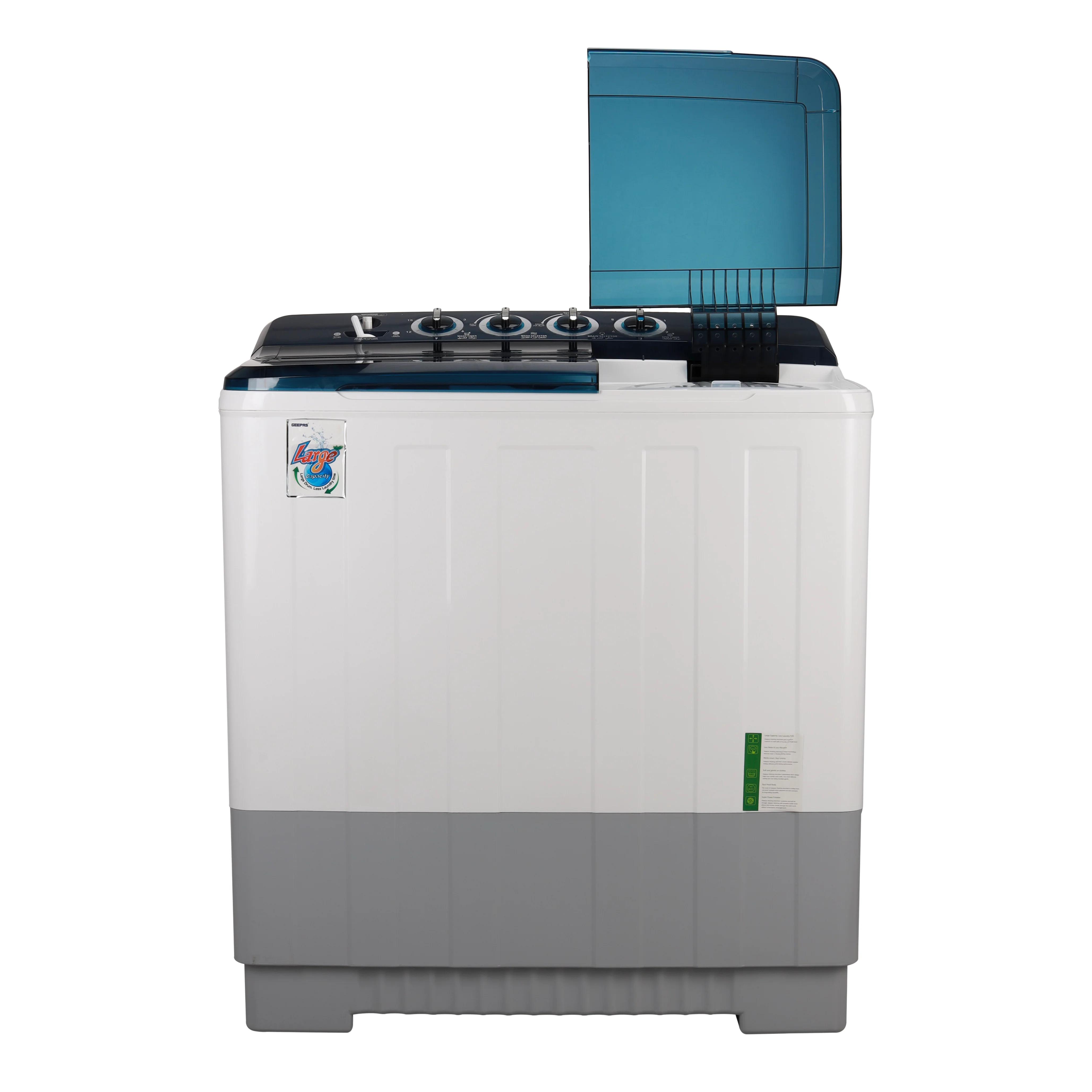 Geepas GSWM6491 Semi Automatic Washing Machine | 20Kg Capacity| Big Pulsator| Transparent Window| Jet Waterfall Spray|  High Efficiency Magic Filter | 1 Year Warranty - Image 3