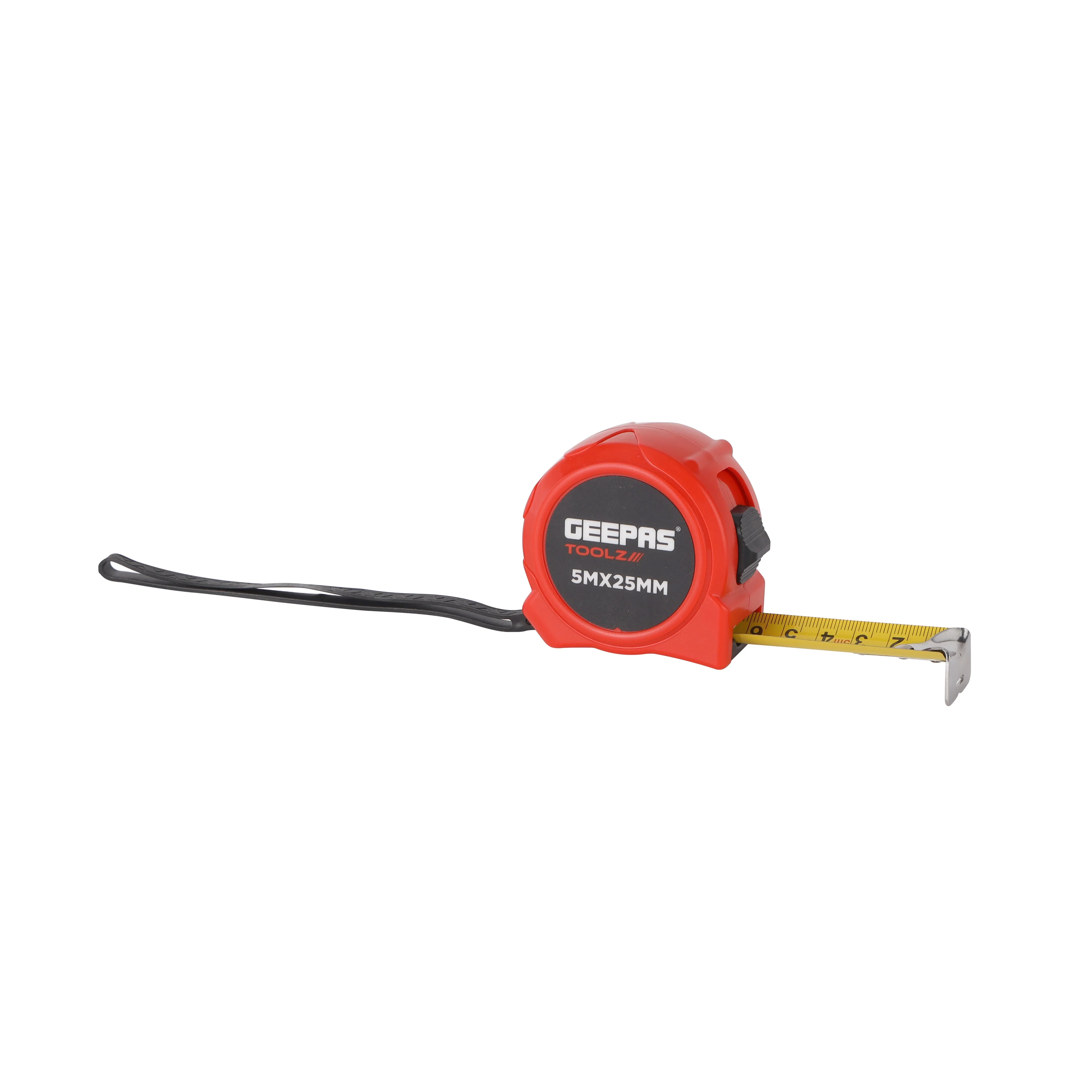 Geepas GT59130 5M, 19mm Measuring Tape - Pocket Tape with ABS Construction Plastic Shell | Rubber Coating makes it Resistant to Abrasion | +0.2mm Accuracy - Image 2