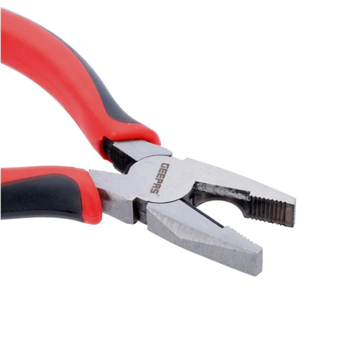 Geepas GT59239 8" Combination Pliers - Wire Stripper Crimper Cutter Pliers Winding Function | Steel Body and Dual Material Anti-Slip Handles | Ideal Electricians, Mechanics, DIYers & More - Image 4
