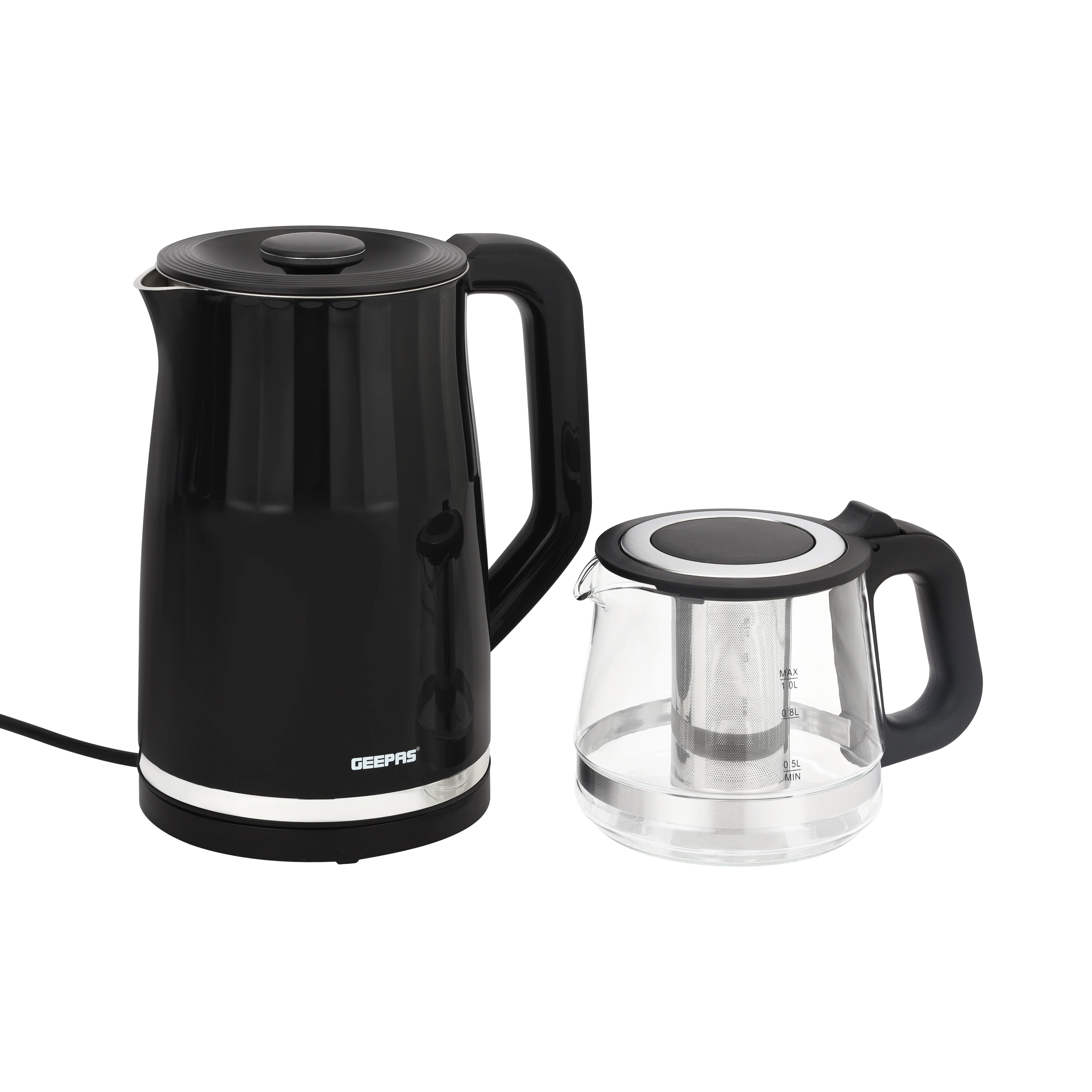 Geepas GTM38080 Digital Tea Maker | 1.7L kettle with glass teapot & infuser, smart touch control, durable design, multi-function settings, perfect for tea lovers - Image 3