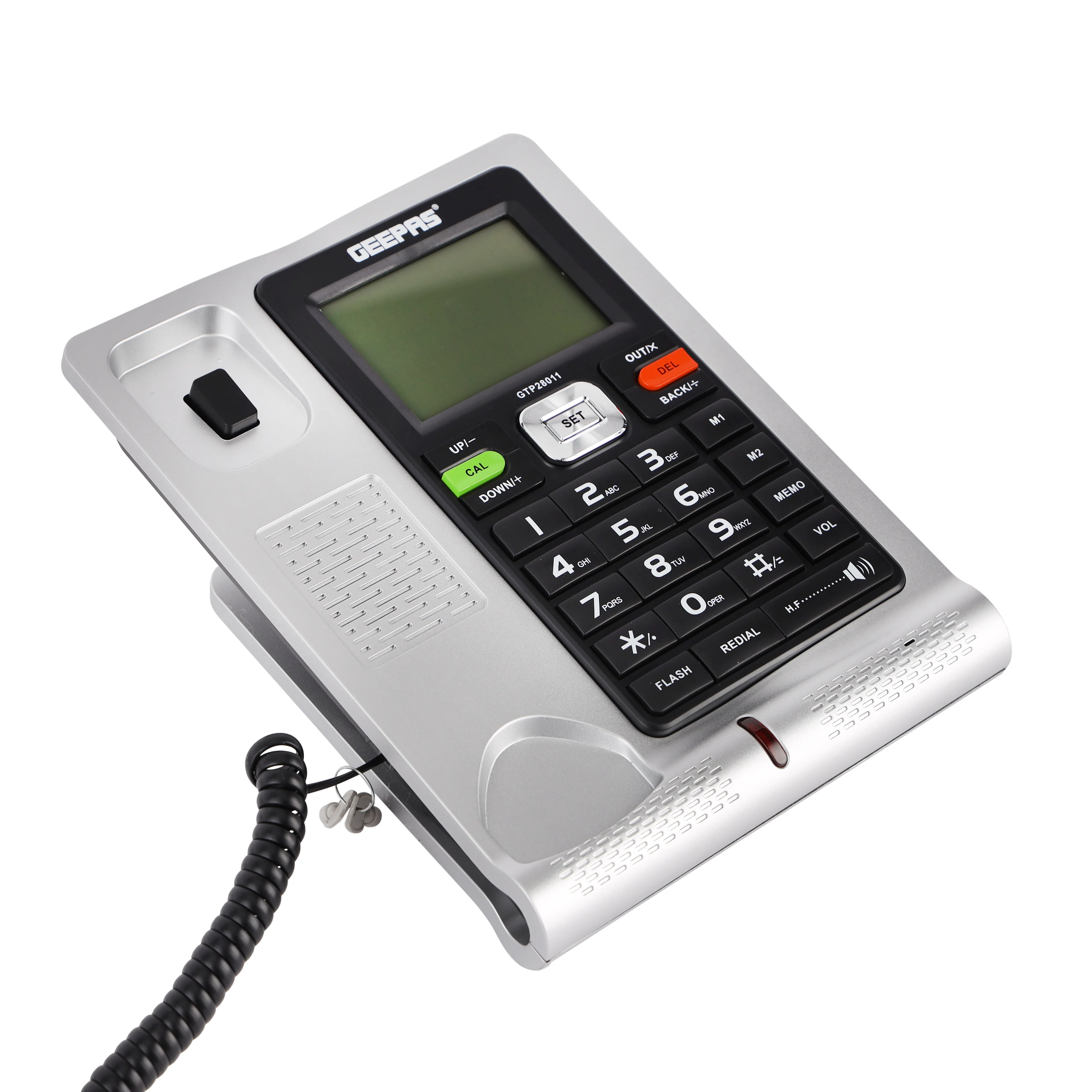 Geepas GTP28011 Executive Telephone with Caller ID | 16 Digit LCD Display | White Backlight| Hands-Free Function| 16 Ringtones| FSK/DTMF Desk Phone for Office & Home Use - Image 4