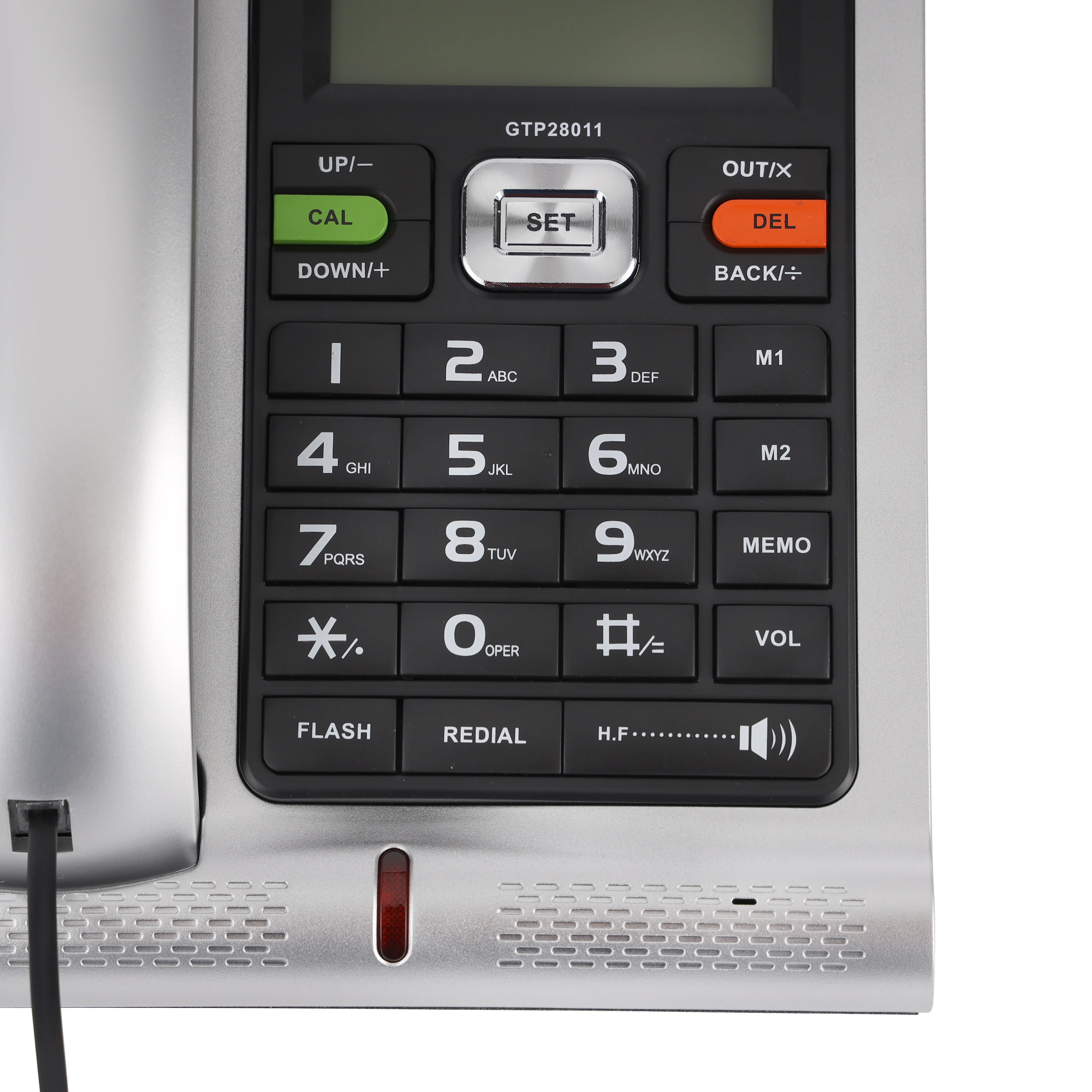 Geepas GTP28011 Executive Telephone with Caller ID | 16 Digit LCD Display | White Backlight| Hands-Free Function| 16 Ringtones| FSK/DTMF Desk Phone for Office & Home Use - Image 5