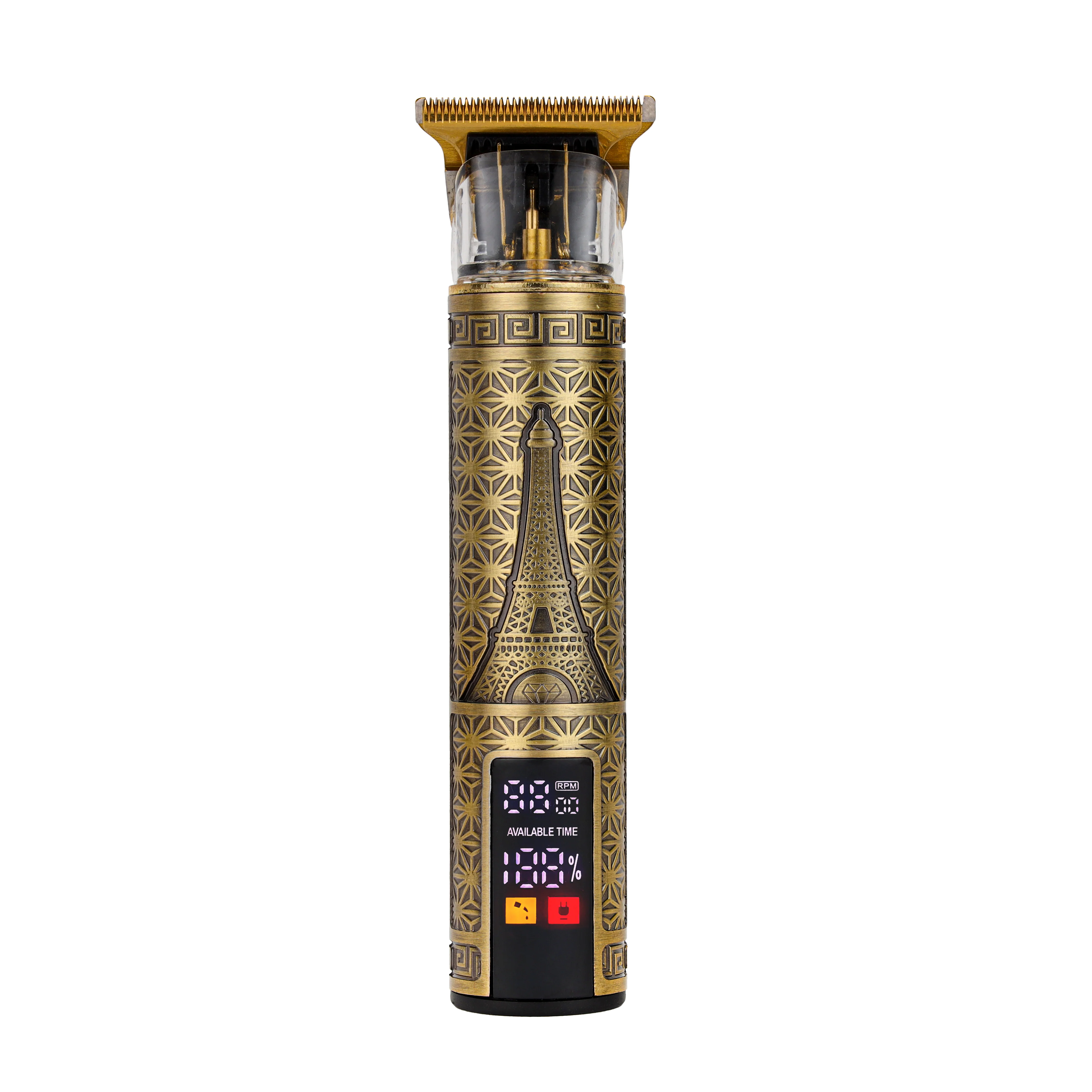 Geepas GTR56011 Rechargeable Digital Hair Trimmer | LED Display| Adjustable Cutter Head|  Low Noise Motor| Type-C Charging|  Metal Body|  2-Hour Runtime| Professional Use - Image 2