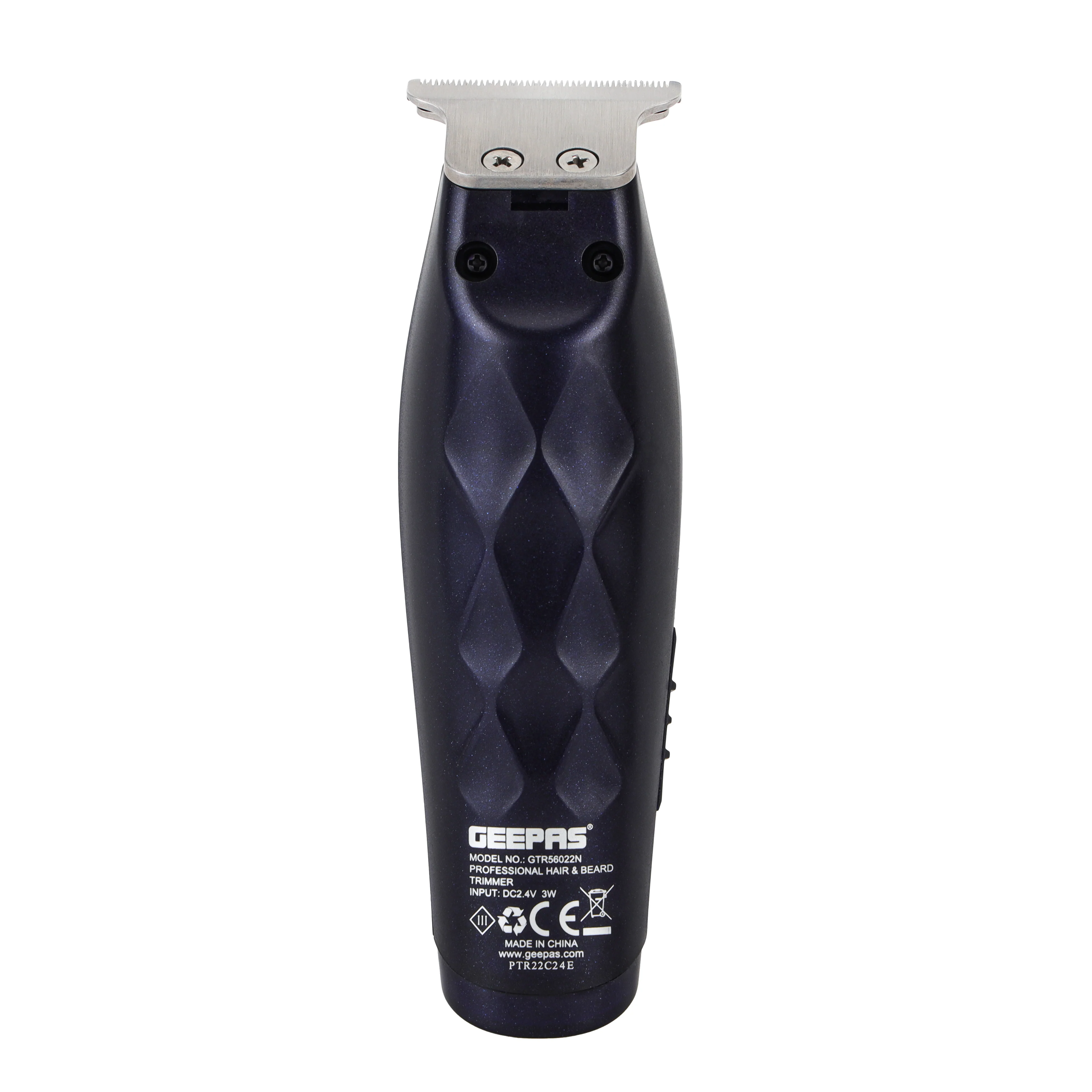 Geepas GTR56022 Professional Hair & Beard Trimmer | 60 Min Use, Zero Overlap Blades | Corded & Cordless, Low Noise, USB/DC Adaptor, Accessories | 2 Years Warranty - Image 4