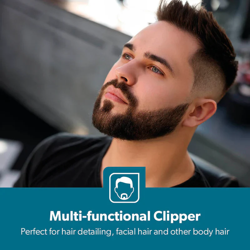 Geepas GTR56028 Rechargeable Hair Clipper | 2000mAh Li-ion Battery| LED Display| Stainless Steel Blades| 120 Mins Runtime | Travel Lock & 4 Guide Combs| 2 Years Warranty - Image 3