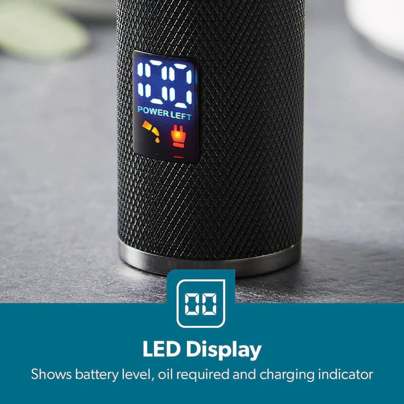 Geepas GTR56028 Rechargeable Hair Clipper | 2000mAh Li-ion Battery| LED Display| Stainless Steel Blades| 120 Mins Runtime | Travel Lock & 4 Guide Combs| 2 Years Warranty - Image 6