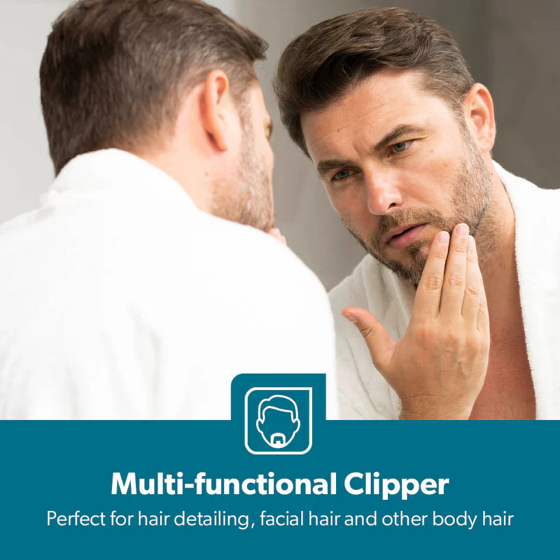 Geepas GTR56042 Rechargeable Hair Trimmer | 1500mAh Li-ion Battery| 20 Length Settings| T Stainless Steel Blade|2 Combs (1–10mm & 11–20mm)| USB Charging| 2 Years Warranty - Image 3