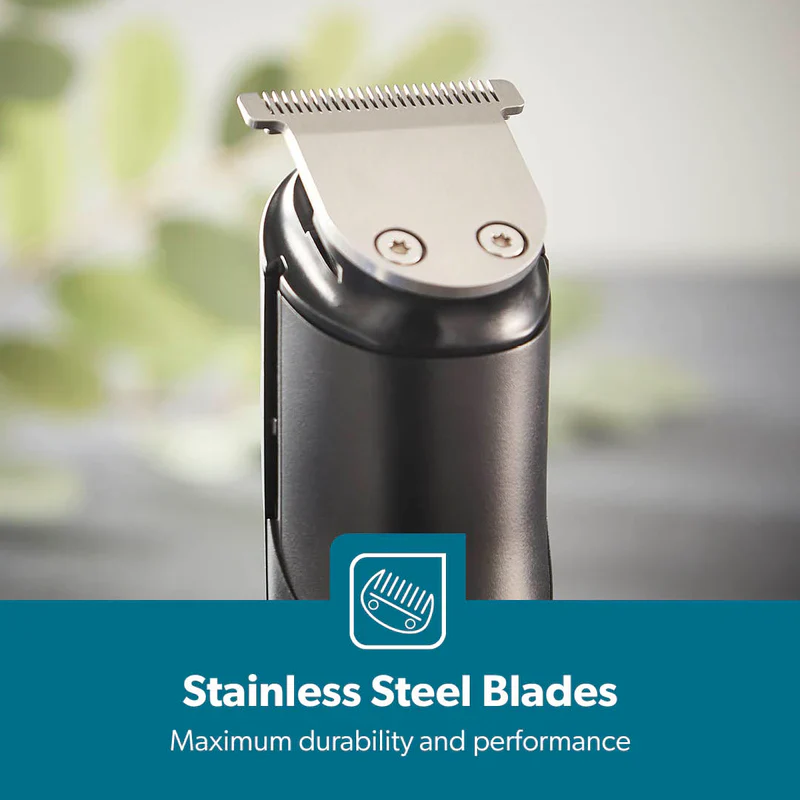 Geepas GTR56042 Rechargeable Hair Trimmer | 1500mAh Li-ion Battery| 20 Length Settings| T Stainless Steel Blade|2 Combs (1–10mm & 11–20mm)| USB Charging| 2 Years Warranty - Image 6