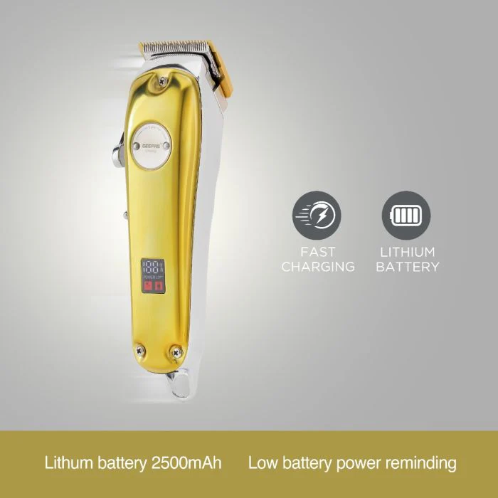 Geepas GTR57502 Professional Digital Hair Clipper | LCD Display| Fast Charging| 2500mAh Lithium Battery| Adjustable Blades | Corded & Cordless Use | 2 Years Warranty - Image 4