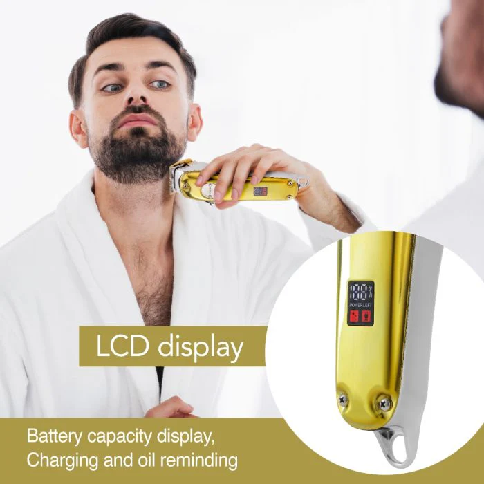 Geepas GTR57502 Professional Digital Hair Clipper | LCD Display| Fast Charging| 2500mAh Lithium Battery| Adjustable Blades | Corded & Cordless Use | 2 Years Warranty - Image 6