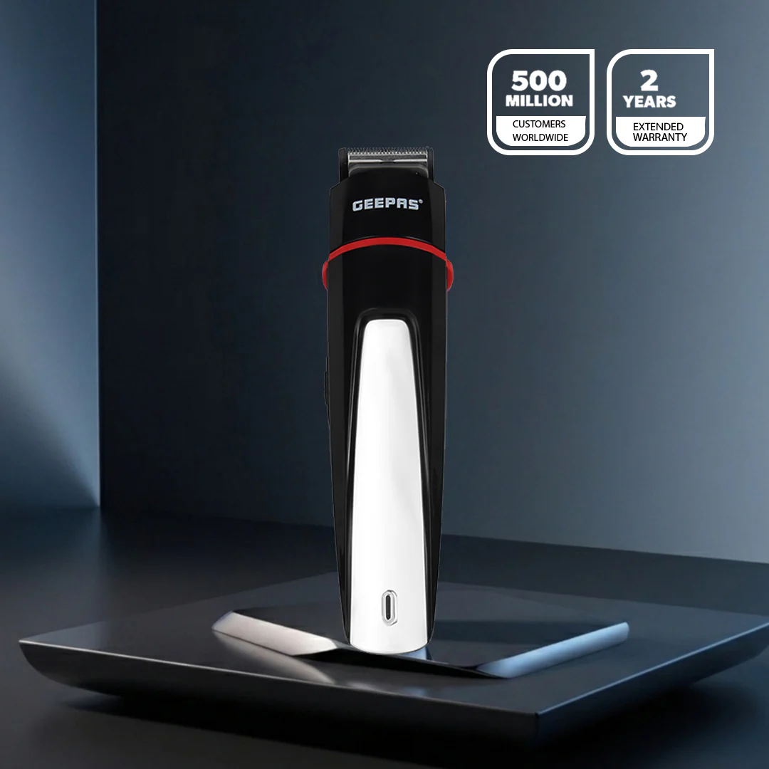 Geepas GTR8128 7-in-1 Grooming Kit with Precision Trimmer | USB & Type-C Charging | 600mAh Li-ion Battery | Multi-Function Beard Hair Trimmer for Men Grooming Use - Image 2