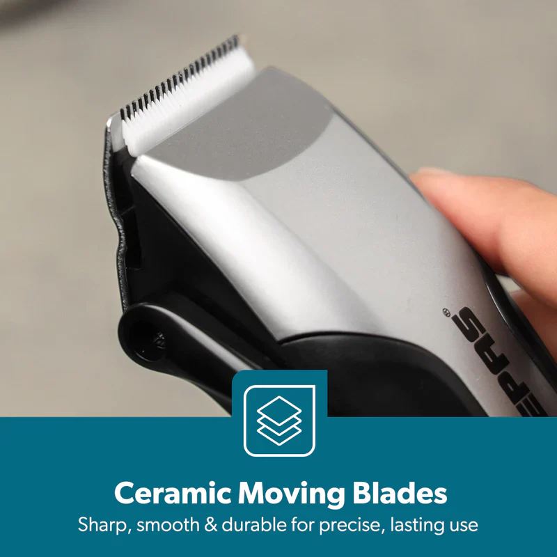 Geepas GTR8654 AC Hair Clipper | Ceramic Blade| Adjustable Cutting Length| Powerful Motor| Low Noise Design| Durable Build| Professional Performance for Salon & Home Use - Image 5