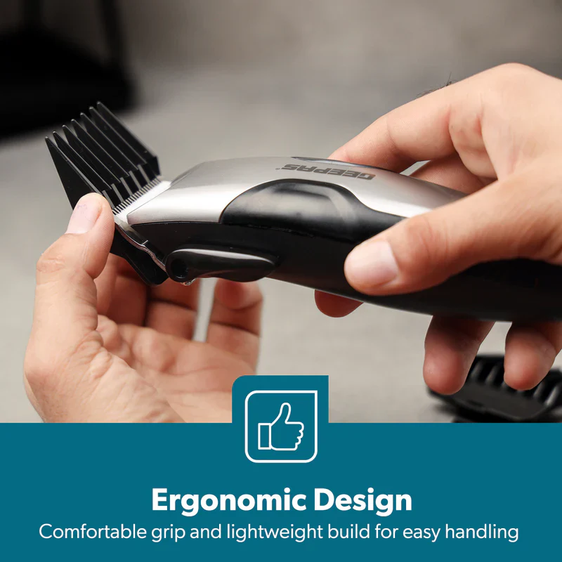 Geepas GTR8654 AC Hair Clipper | Ceramic Blade| Adjustable Cutting Length| Powerful Motor| Low Noise Design| Durable Build| Professional Performance for Salon & Home Use - Image 7