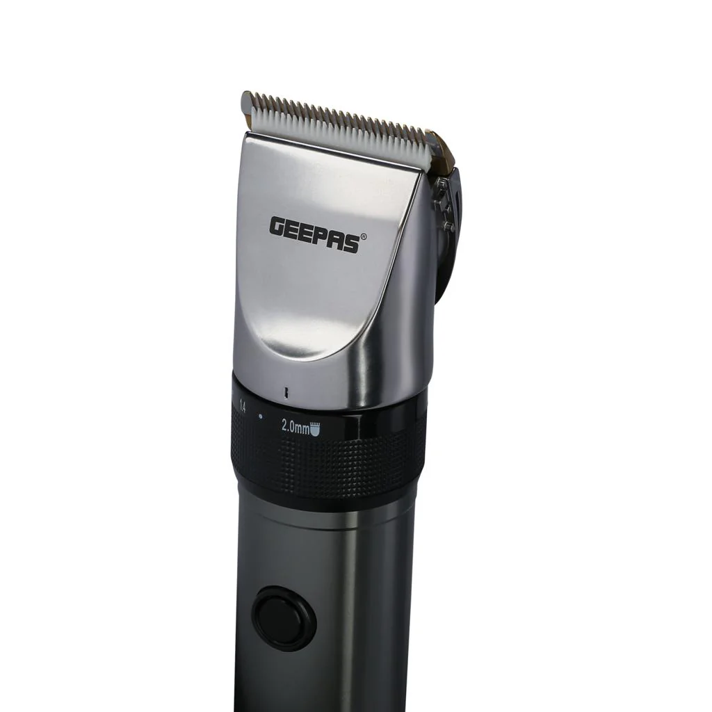 Geepas GTR8711 Rechargeable Professional Hair Clipper | 2000mAh Lithium Battery| 4H Working Time| Fast Charging | Indicator Light| Ergonomic Design | Durable ABS Body - Image 4