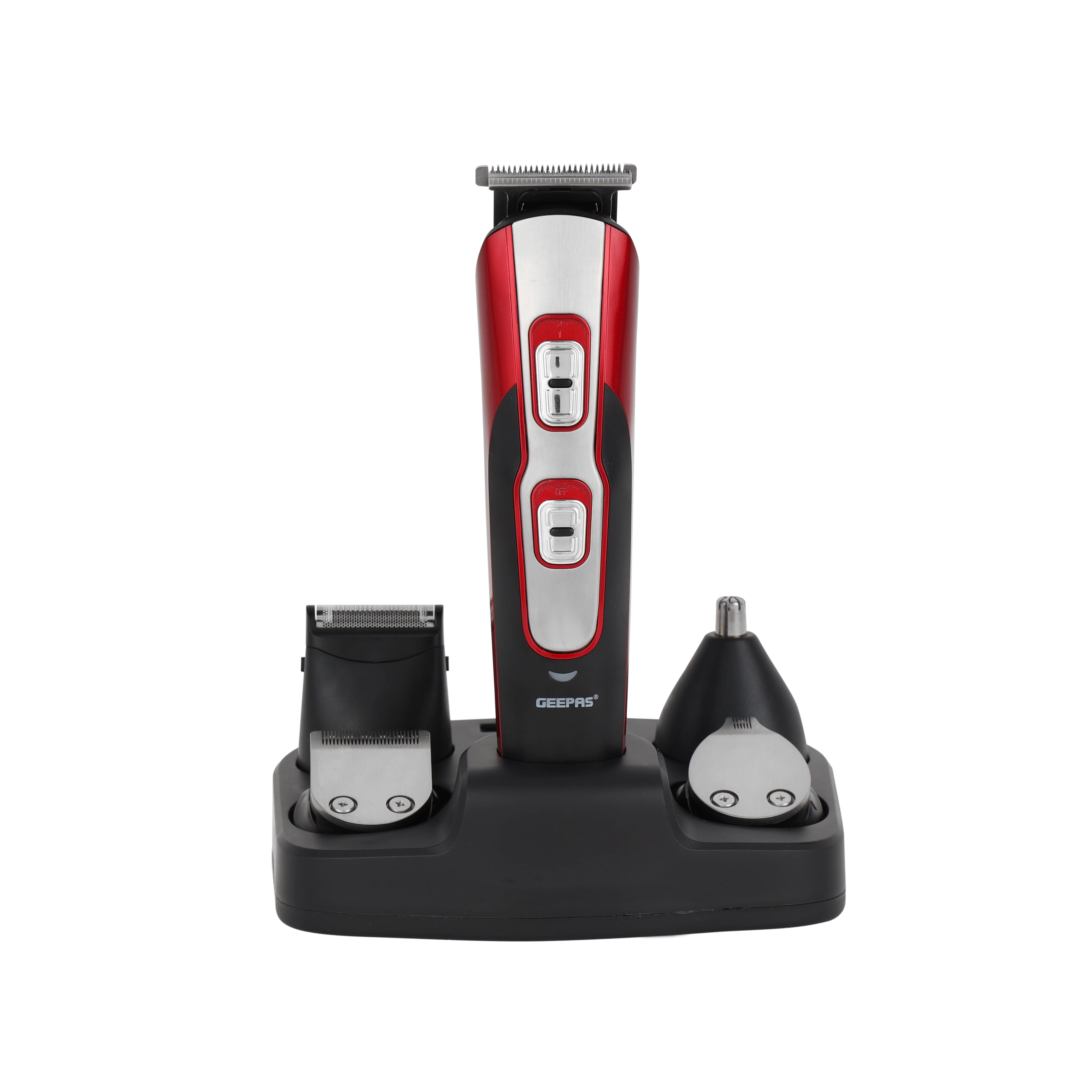 Geepas GTR8724 11-in-1 Rechargeable Grooming Kit | Stainless Steel Blades| 600mAh Lithium Battery| 3-Hour Continuous Runtime| Multiple Attachments| 2-Year Warranty - Image 4