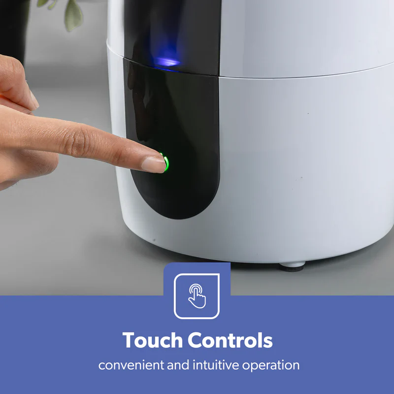 Geepas GUH63072UK Ultrasonic Humidifier | 2.6L Water Tank | Touch Control Panel | Cool Mist Operation | 2-Speed Output | 360° Rotatable Nozzle for Home & Office - Image 5