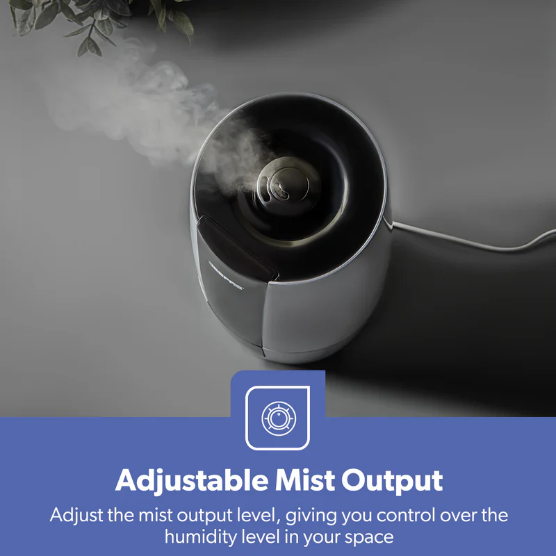 Geepas GUH63072UK Ultrasonic Humidifier | 2.6L Water Tank | Touch Control Panel | Cool Mist Operation | 2-Speed Output | 360° Rotatable Nozzle for Home & Office - Image 7