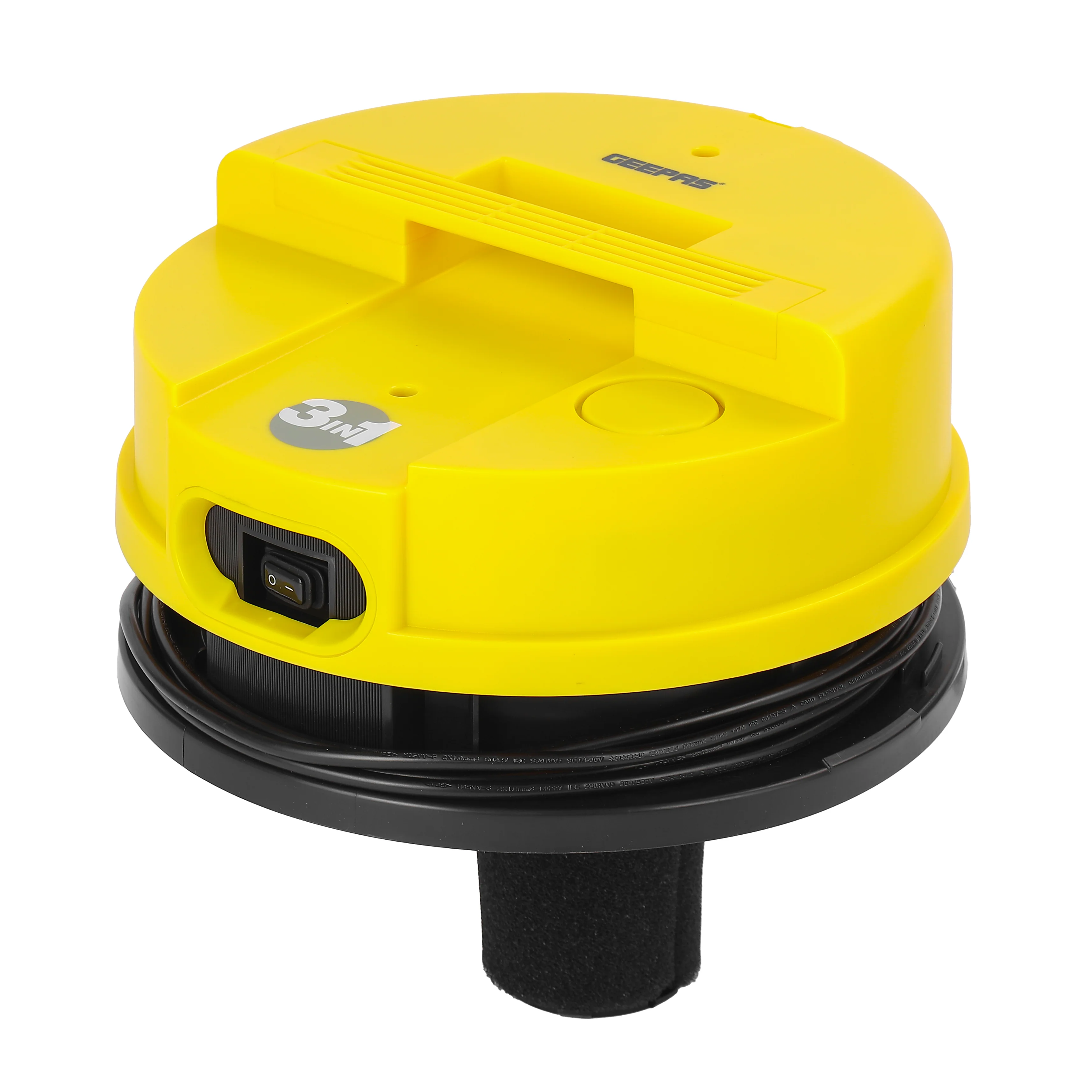 Geepas GVC19011 Wet & Dry Vacuum Cleaner | 2300W | 25L Stainless Steel Drum | Powerful Suction | Durable Body | Perfect for Multi-Surface Home and Commercial Cleaning - Image 4