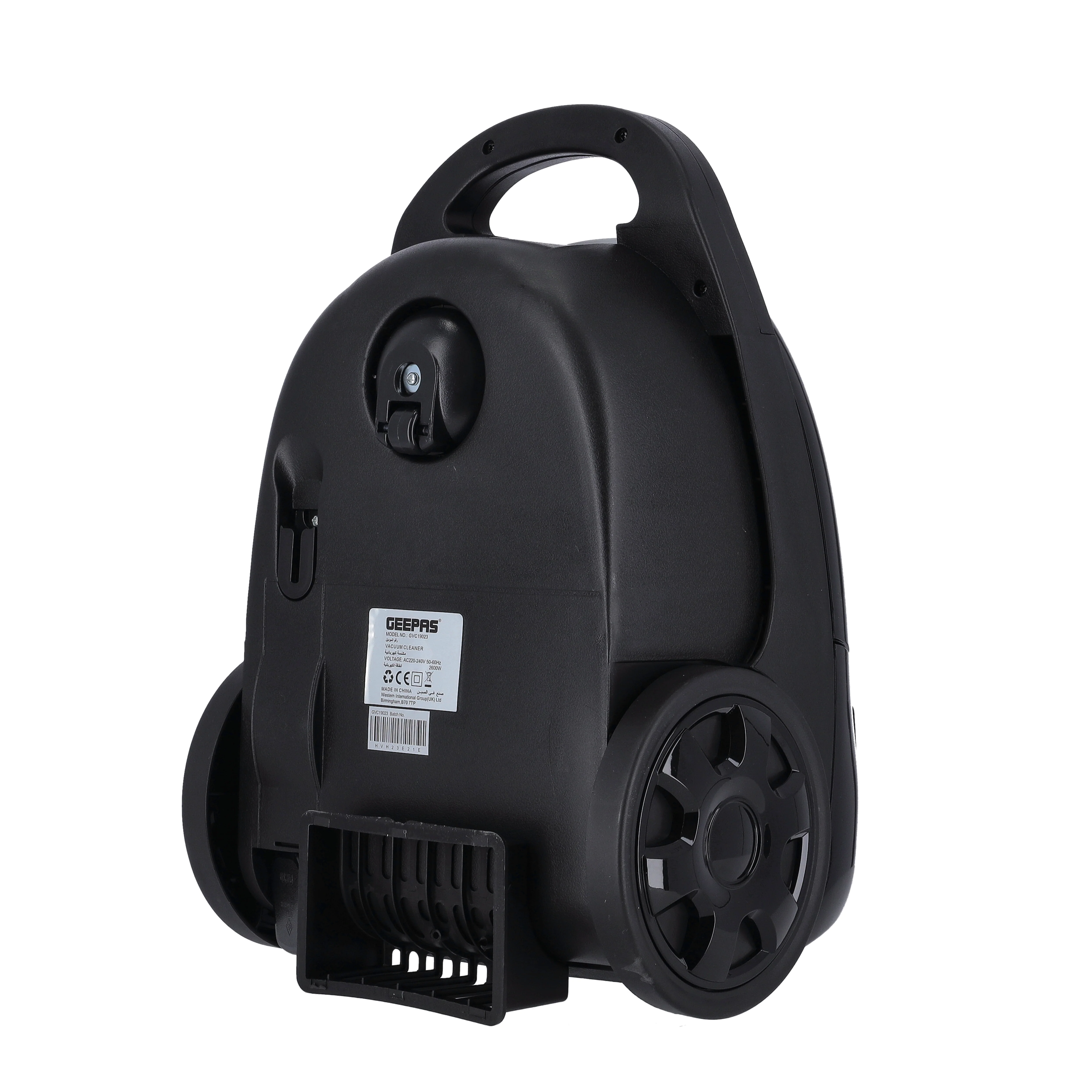 Geepas GVC19023 Vacuum Cleaner | 2600W Powerful Motor | 3L Dust Bag | 5-Stage Filtration | Speed Control | Telescopic Tube & Low Noise Design | 2 Years Warranty - Image 5