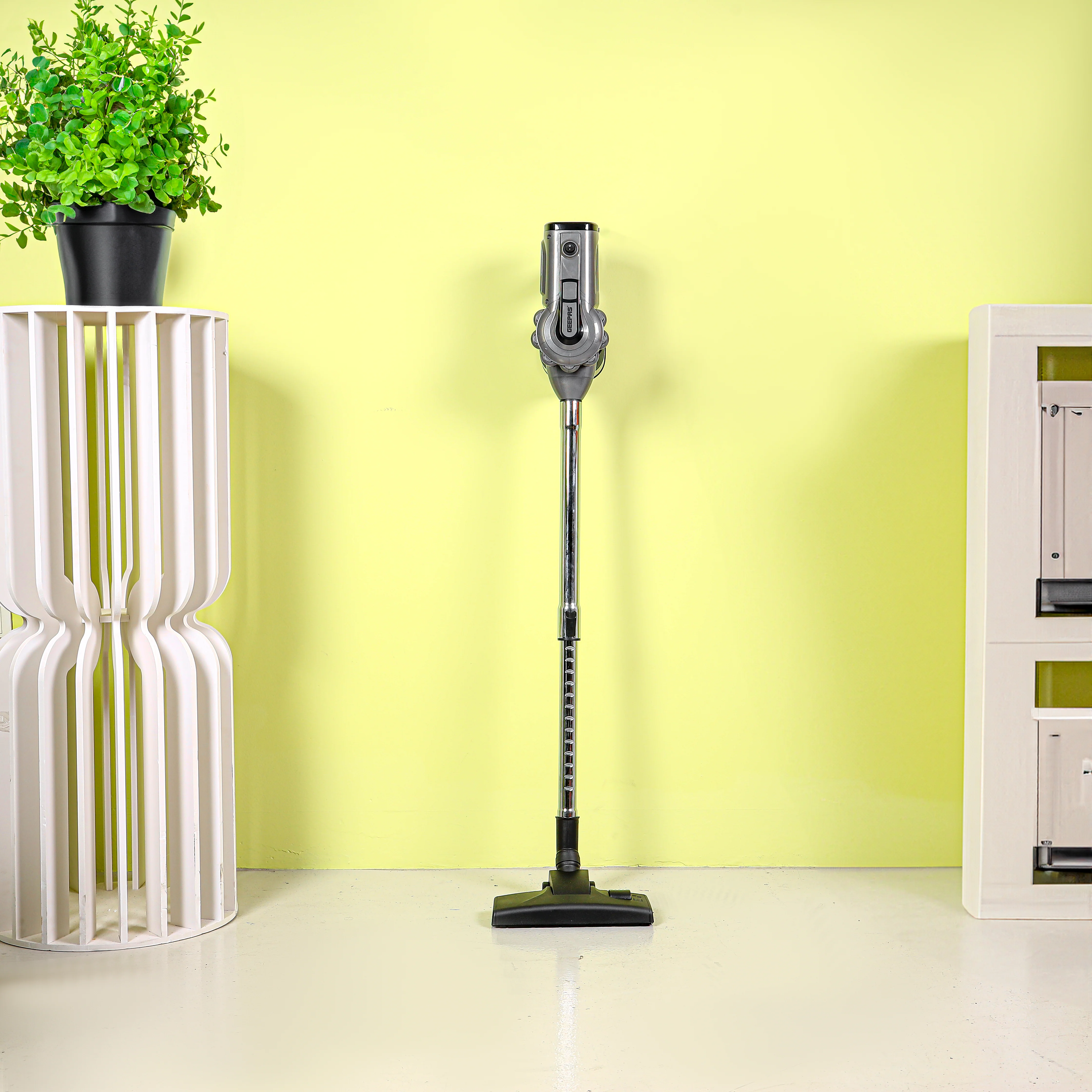 Geepas GVC19036 Stick & Handheld Vacuum Cleaner | 800W Power| 0.5L Capacity| HEPA Filter| Low Noise Design| Metal Telescopic Tube| Multiple Nozzles| 2 Years Warranty