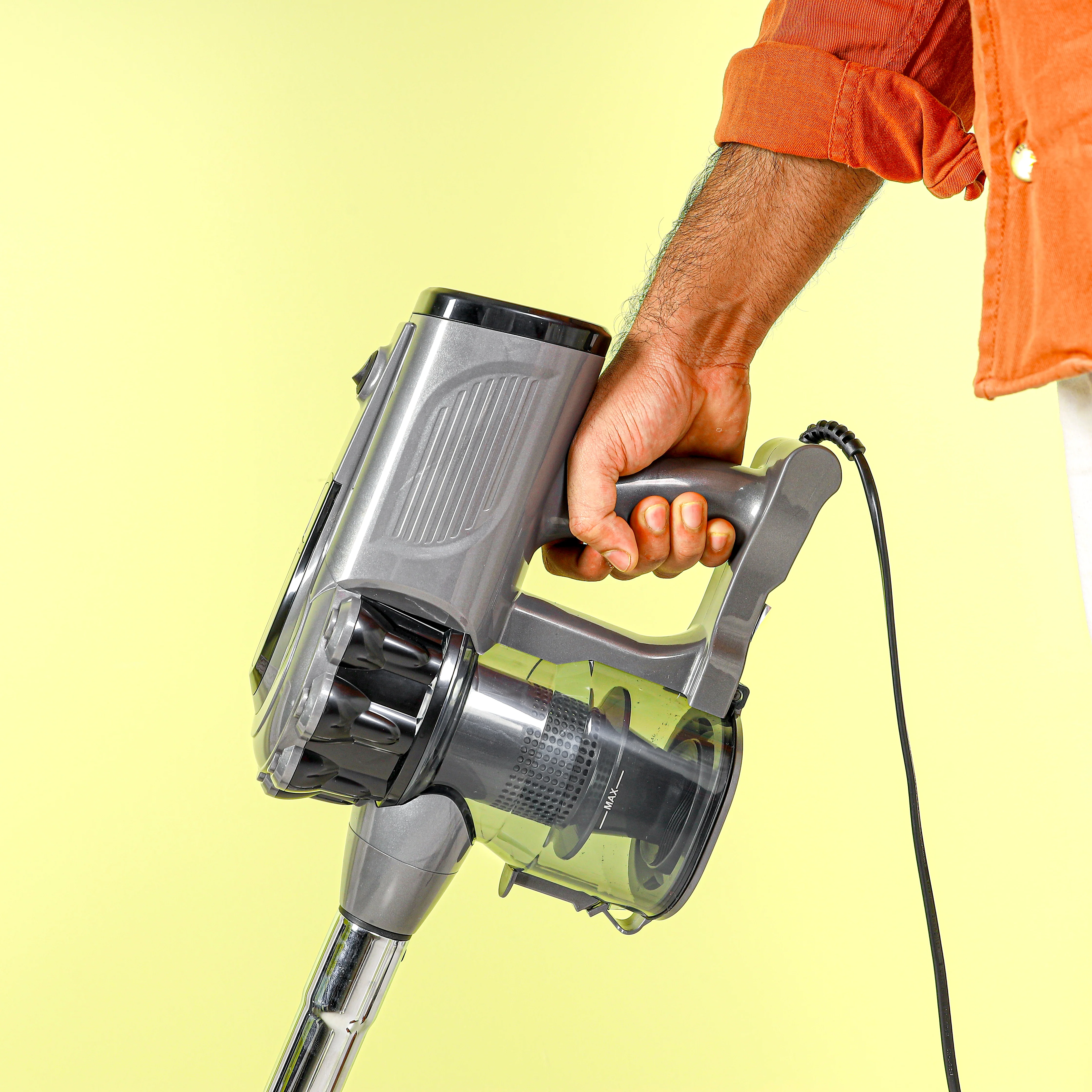 Geepas GVC19036 Stick & Handheld Vacuum Cleaner | 800W Power| 0.5L Capacity| HEPA Filter| Low Noise Design| Metal Telescopic Tube| Multiple Nozzles| 2 Years Warranty - Image 5