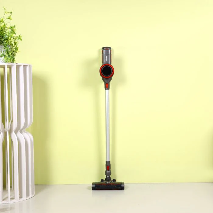 Geepas GVC19038 Rechargeable Cordless Vacuum Cleaner | 0.6L Capacity | 20KPA Suction| 3-Speed Mode| LED Touch Panel | HEPA Filter| Motorized Brush | 2 Years Warranty