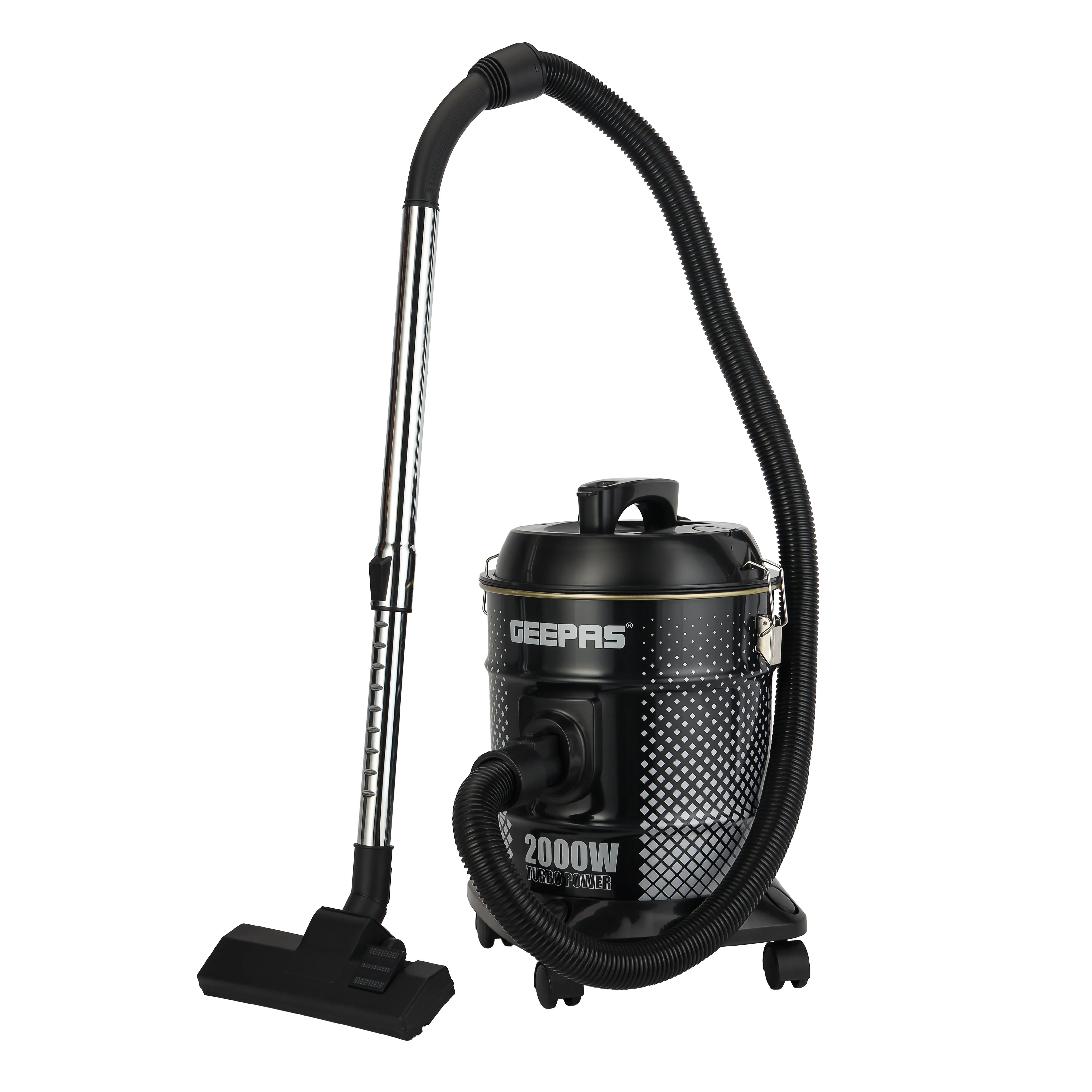 Geepas GVC19045 Drum Vacuum Cleaner | 2000W | 18L Dustbag Capacity | Dry & Blow Function | Anti-Rust Metal Body | Powerful Suction for Deep Home Cleaning Performance - Image 2