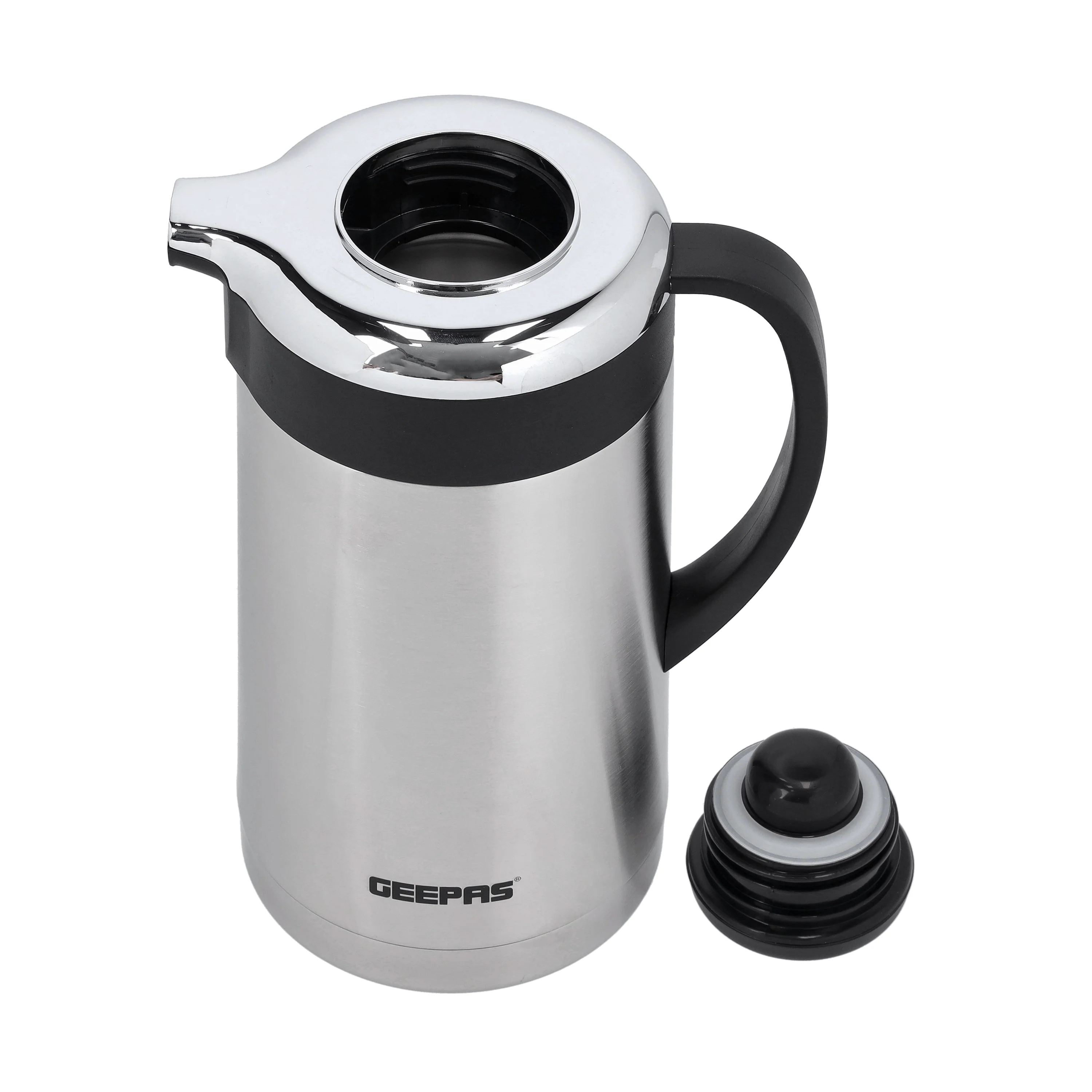 Geepas GVF27018 Stainless Steel Vacuum Flask| 1.9L Capacity |Double Wall Insulated Thermos | Keeps Beverages Hot & Cold up to 24 Hours | Durable Design | 2 Years Warranty - Image 5