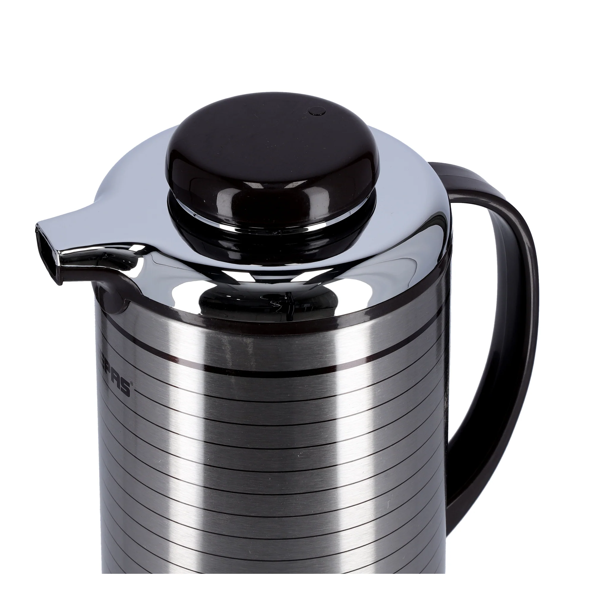Geepas GVF5259 Vacuum Flask | 1.3L Capacity | Hot & Cold Beverage Insulation |Durable Plastic, Iron, Glass, Silica Gel Material | Mirror & Brown Finish |Leak-Proof Design - Image 4