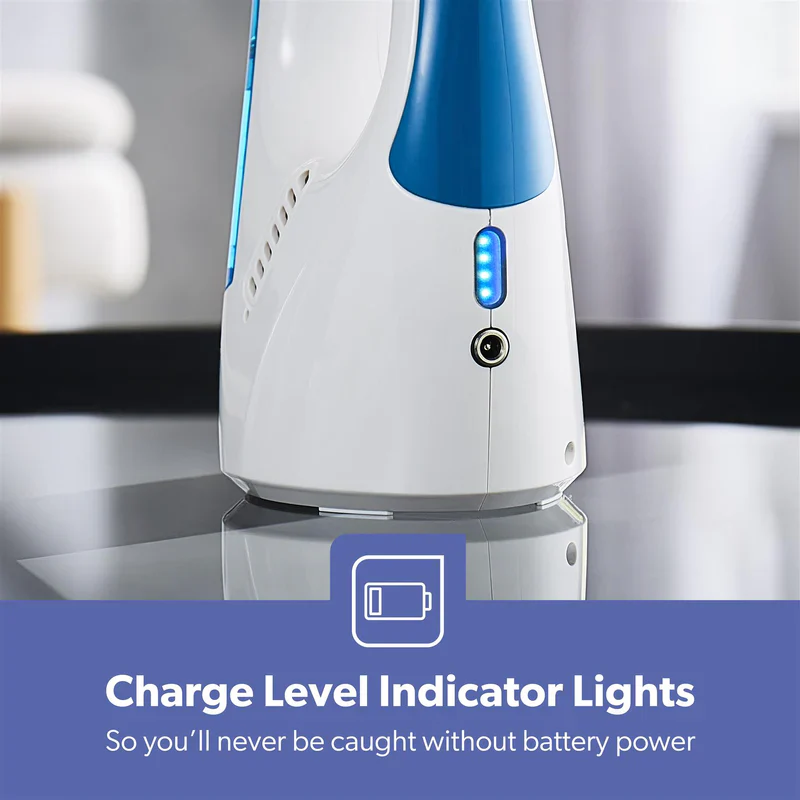 Geepas GWC63065UK Cordless Window Vacuum Cleaner | 3-in-1 Spray, Wipe & Suction| 140ml Water Tank| 3.7V 1500mAh Li-ion Battery| 35-Minute Run Time | 2 Years Warranty - Image 7