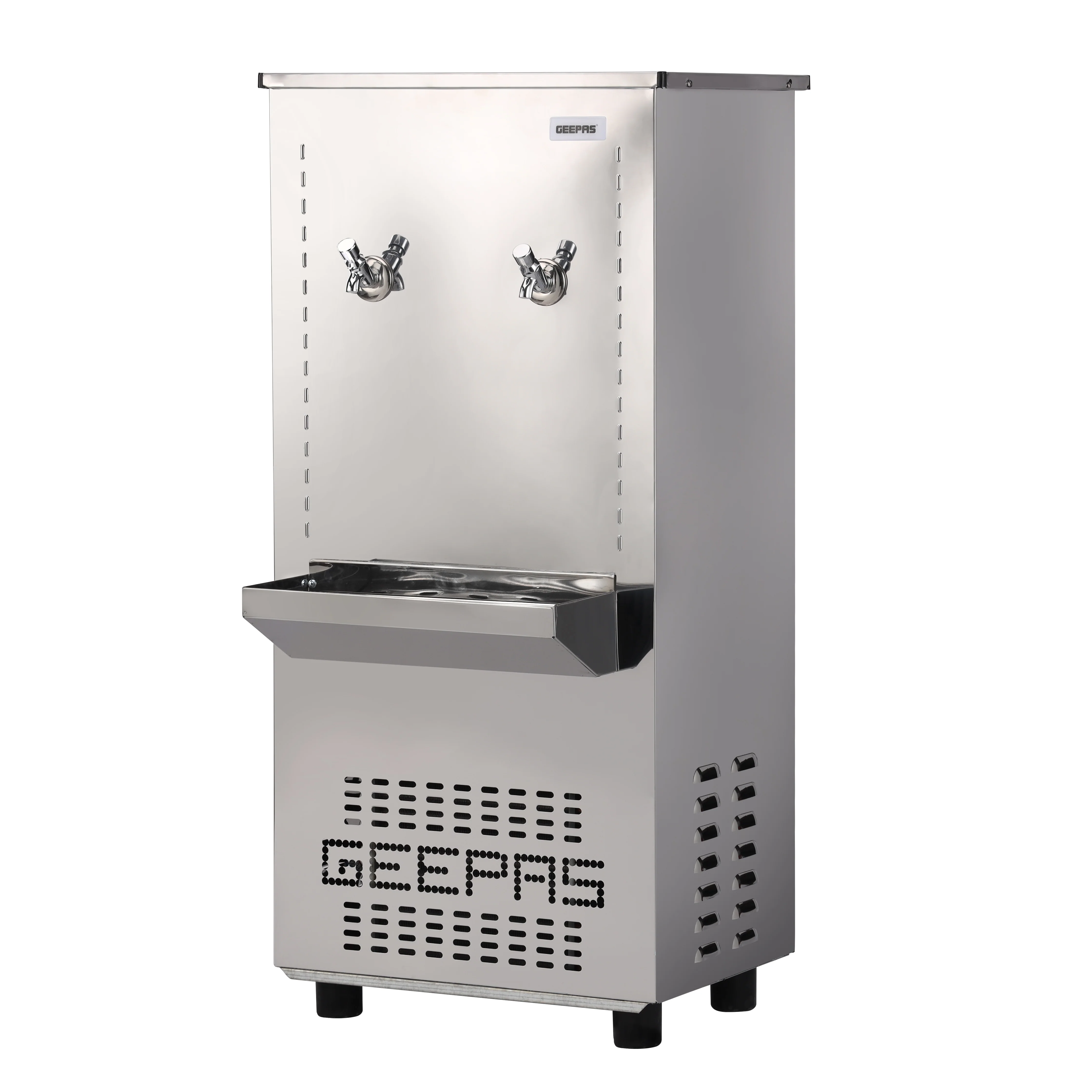 Geepas GWCL2820 Stainless Steel Water Cooler 45L | 2 Tap Heavy-Duty Storage Water Cooler | 25 US Gallon Cooling Capacity | T3 Climate Performance for Commercial Use - Image 2