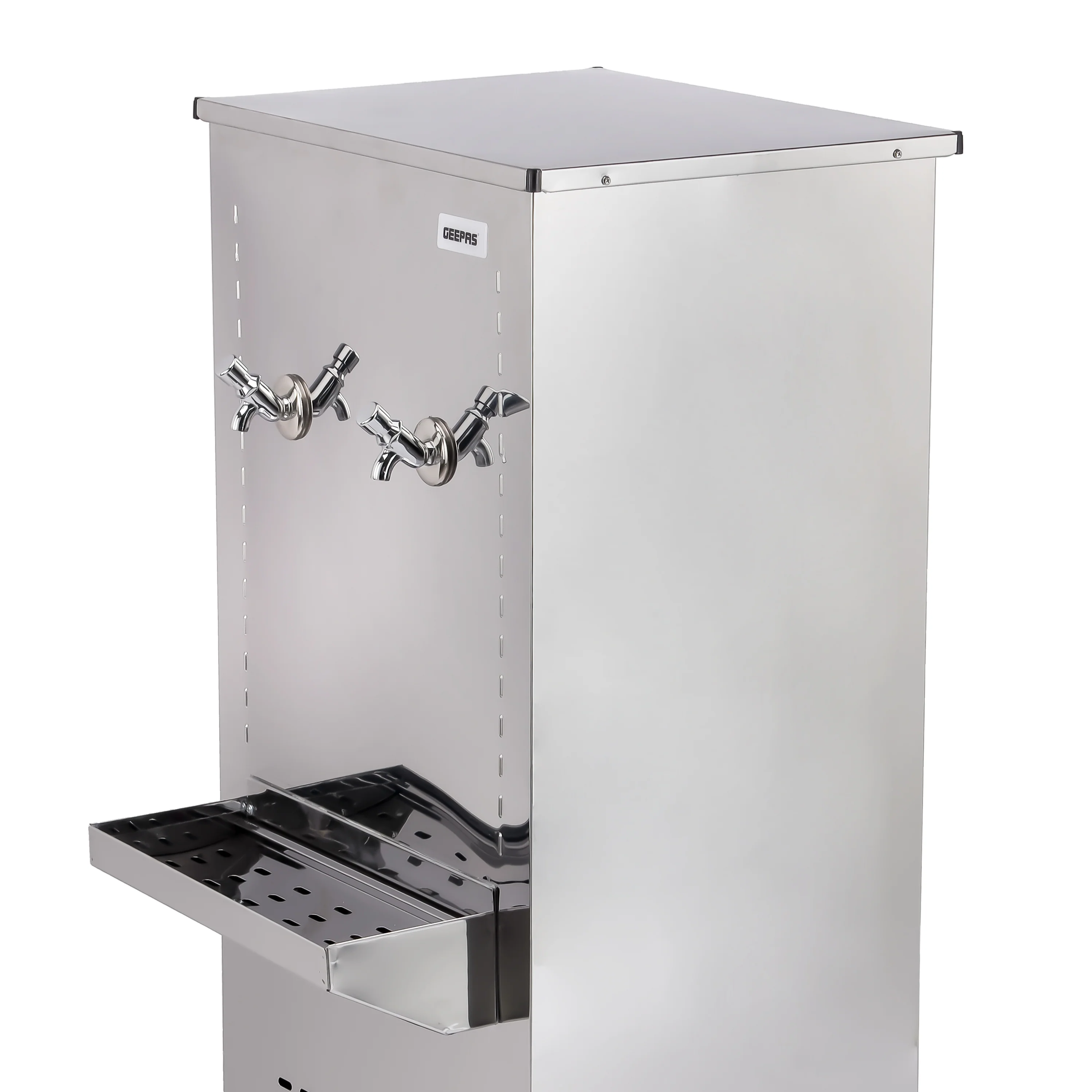 Geepas GWCL2820 Stainless Steel Water Cooler 45L | 2 Tap Heavy-Duty Storage Water Cooler | 25 US Gallon Cooling Capacity | T3 Climate Performance for Commercial Use - Image 3