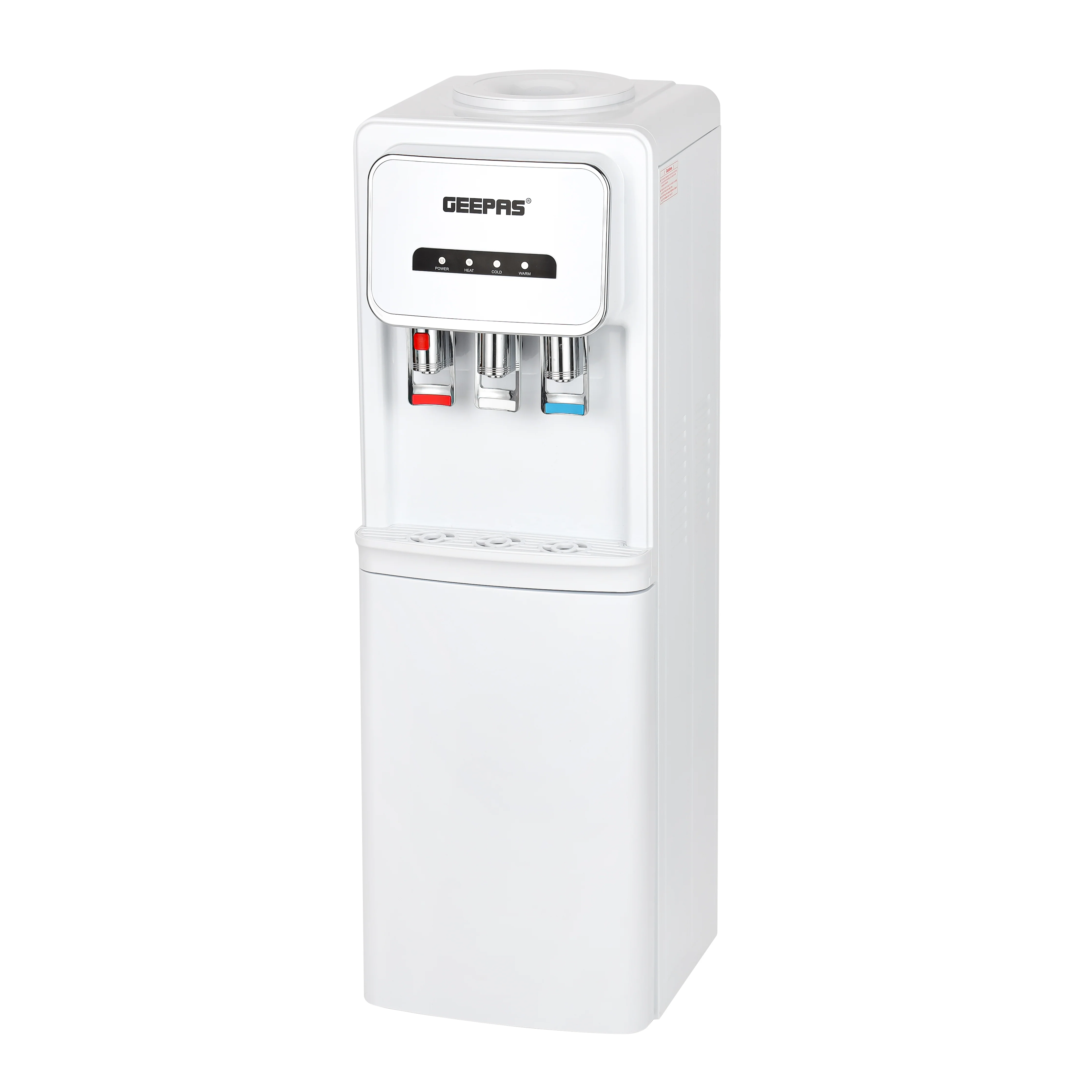 Geepas GWD17024 Hot & Cold Water Dispenser | Built-In Refrigerator | 3 Taps |  Child Safety Lock| 304 Stainless Steel Tank| Powerful Heating & Cooling Performance Pro - Image 2