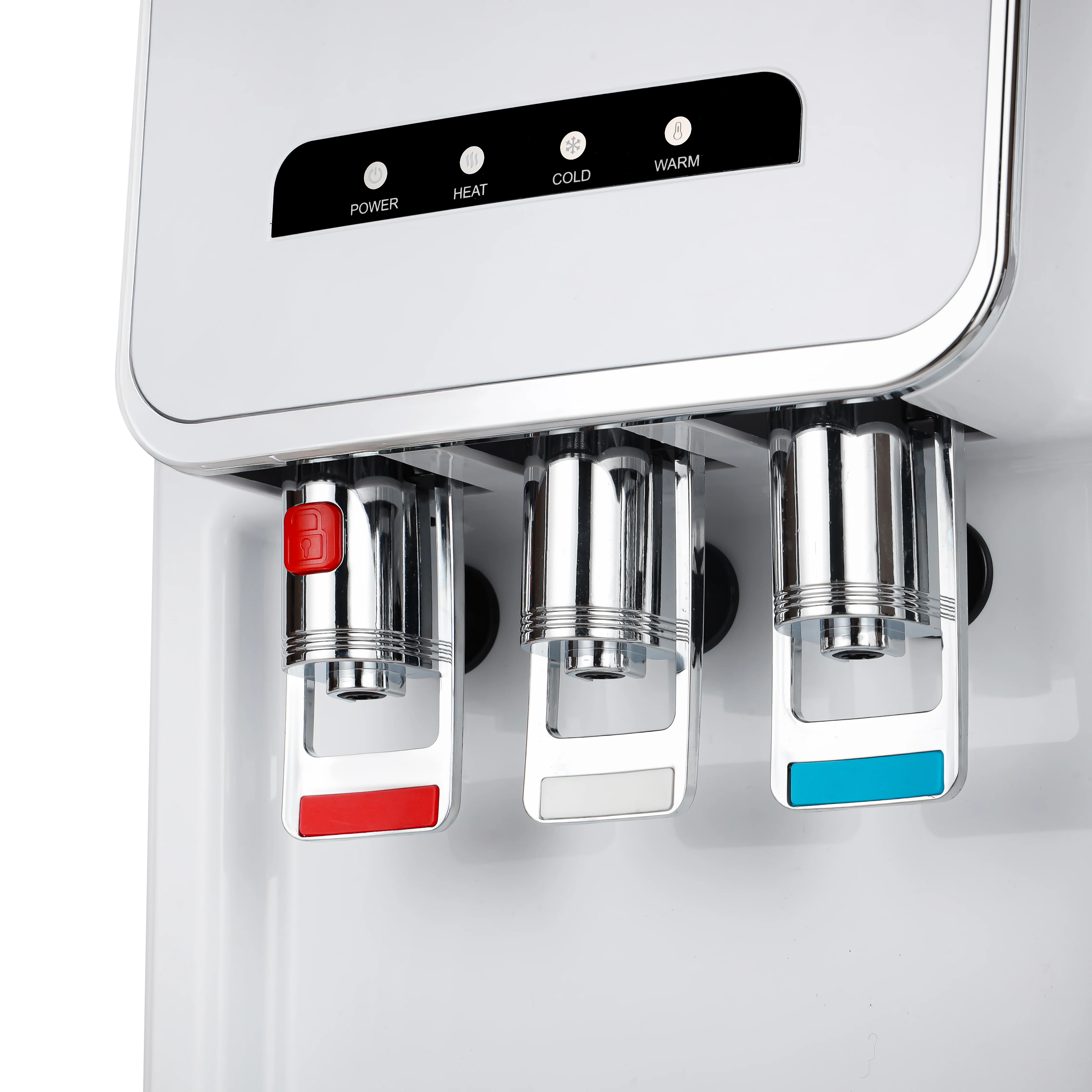 Geepas GWD17024 Hot & Cold Water Dispenser | Built-In Refrigerator | 3 Taps |  Child Safety Lock| 304 Stainless Steel Tank| Powerful Heating & Cooling Performance Pro - Image 4