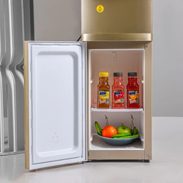 Geepas GWD17028 Hot, Cold & Normal Water Dispenser with Cabinet | Stainless Steel Water Tank| Low-Noise Compressor Cooling| Child Safety Lock &  Anti-Bacterial Design - Image 5