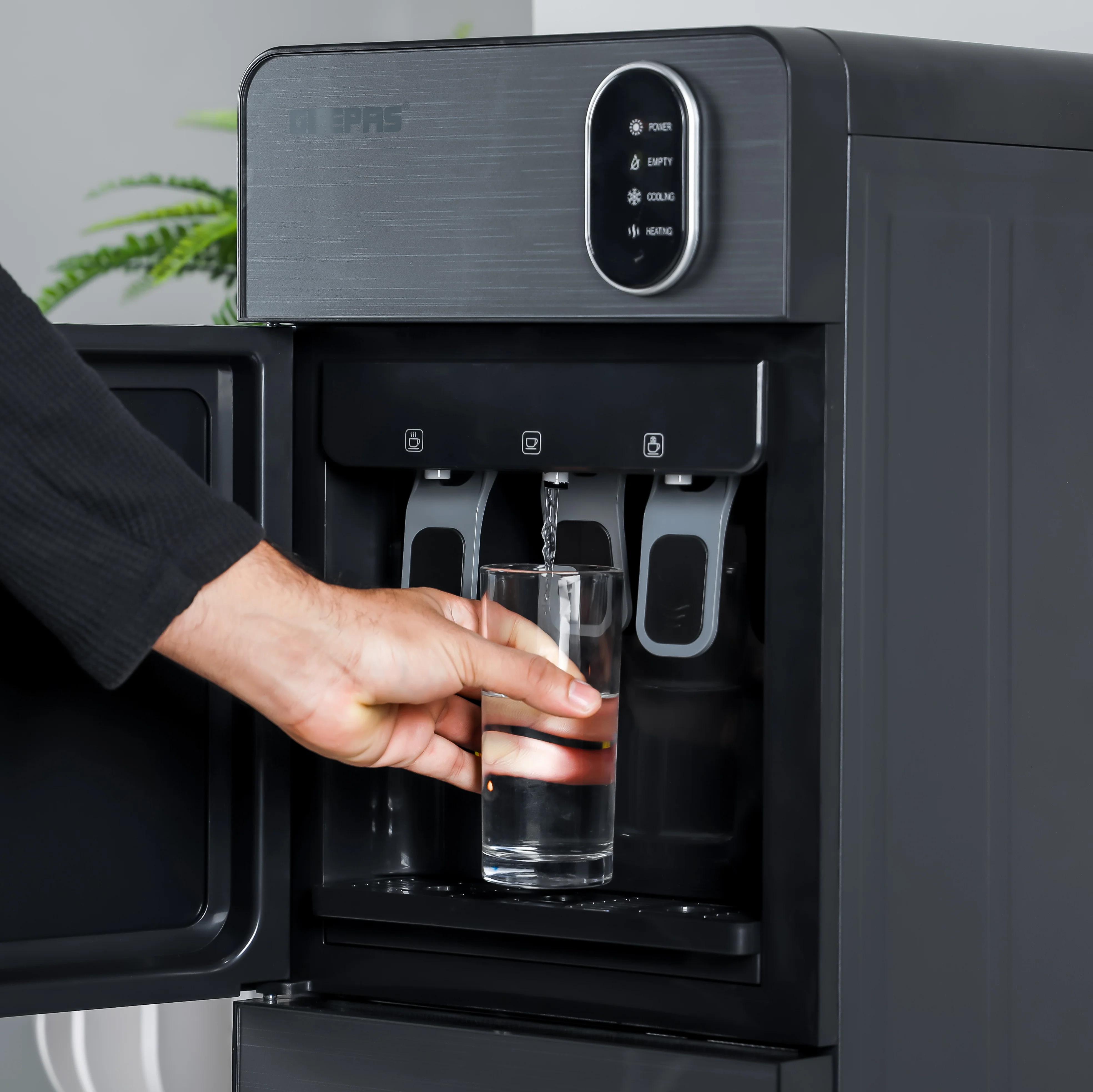 Geepas GWD17037 Bottom Loading Water Dispenser | Hot, Cold & Normal Water Options| Stainless Steel Water Tank| Fast Cooling Compressor System | 3 Tap Convenient Design - Image 4
