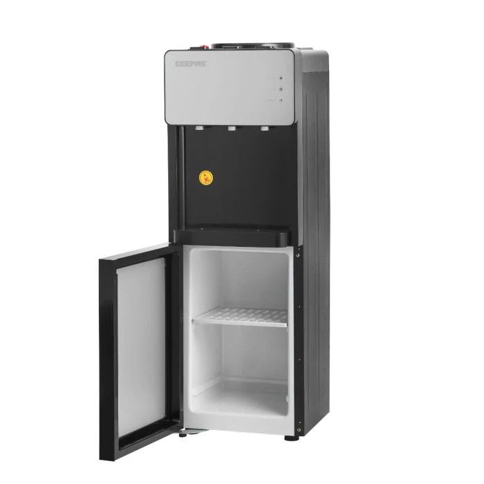 Geepas GWD17039 Water Dispenser with Cabinet | Hot, Cold & Normal Water | Stainless Steel Water Tank| Low-Noise Compressor| Child Lock & Bottom Storage for Home & Office - Image 4