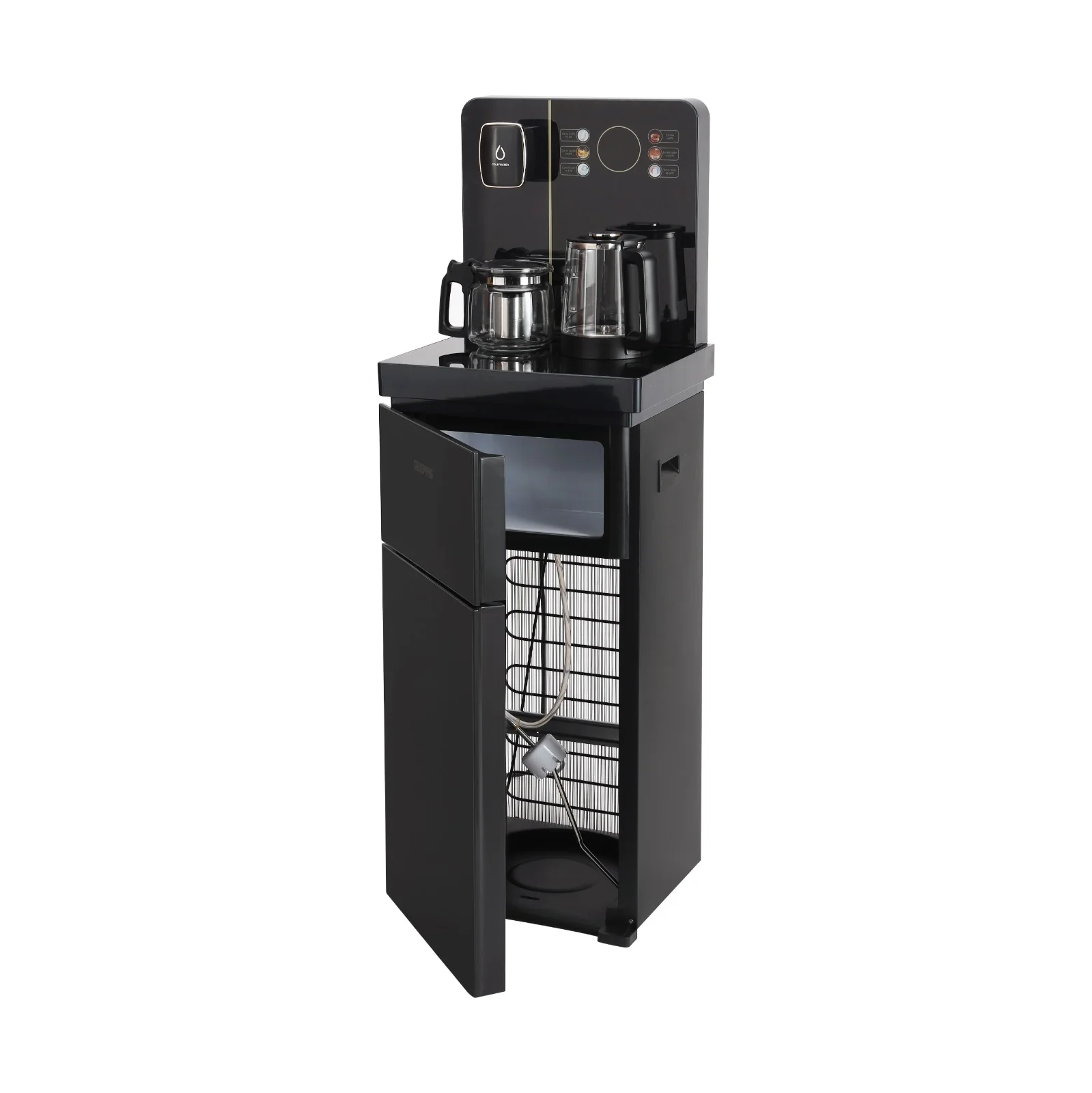 Geepas GWD17041 Multifunction Water Bar with Touchscreen Display | Hot & Cold Water Dispenser | Premium Tea Maker Kettle| Bottom Loading Design & Built-In Storage Cabinet - Image 3