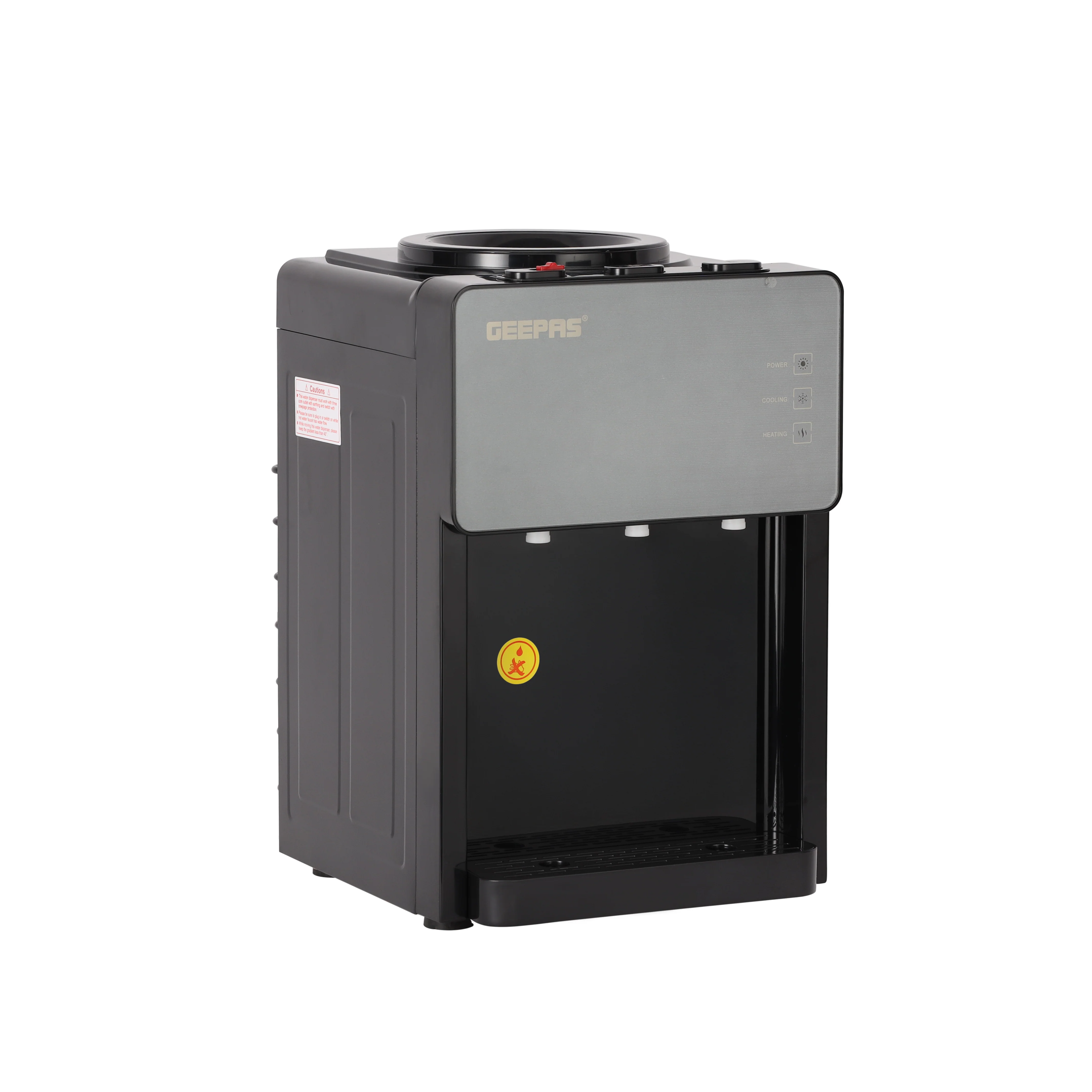 Geepas GWD17044 Tabletop Water Dispenser|Hot, Cold & Normal Water |3-Tap Design| Child Safety Lock|SUS304 Stainless Steel Tank & Dry Heating Protection for Home & Office - Image 4