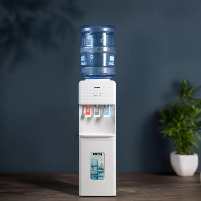 Geepas GWD8326 Water Dispenser | Hot, Cold & Normal Water| 3 Tap Design| Powerful Compressor Cooling System| Child Safety Lock & Stainless Steel Tank for Home & Office - Image 2