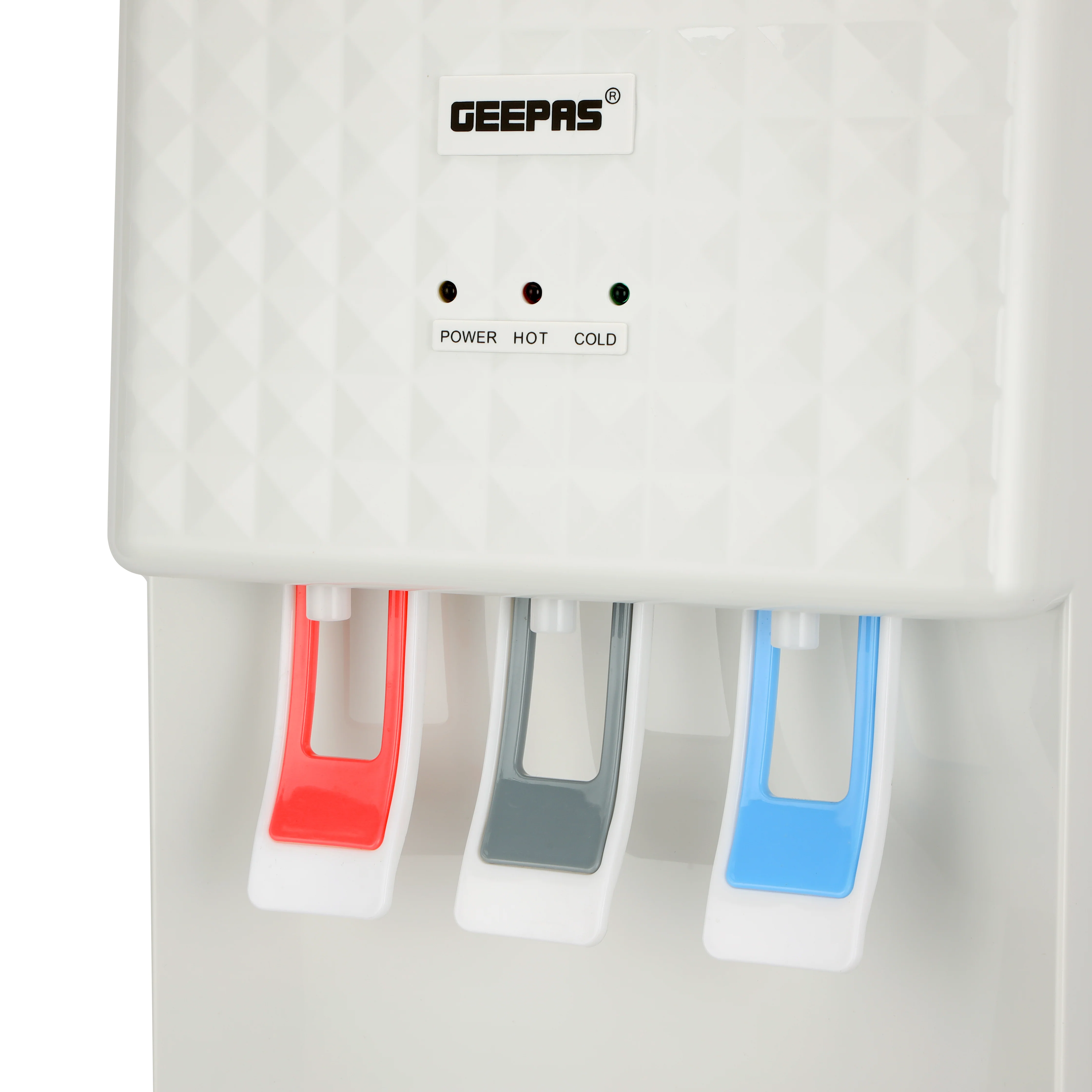 Geepas GWD8326 Water Dispenser | Hot, Cold & Normal Water| 3 Tap Design| Powerful Compressor Cooling System| Child Safety Lock & Stainless Steel Tank for Home & Office - Image 4